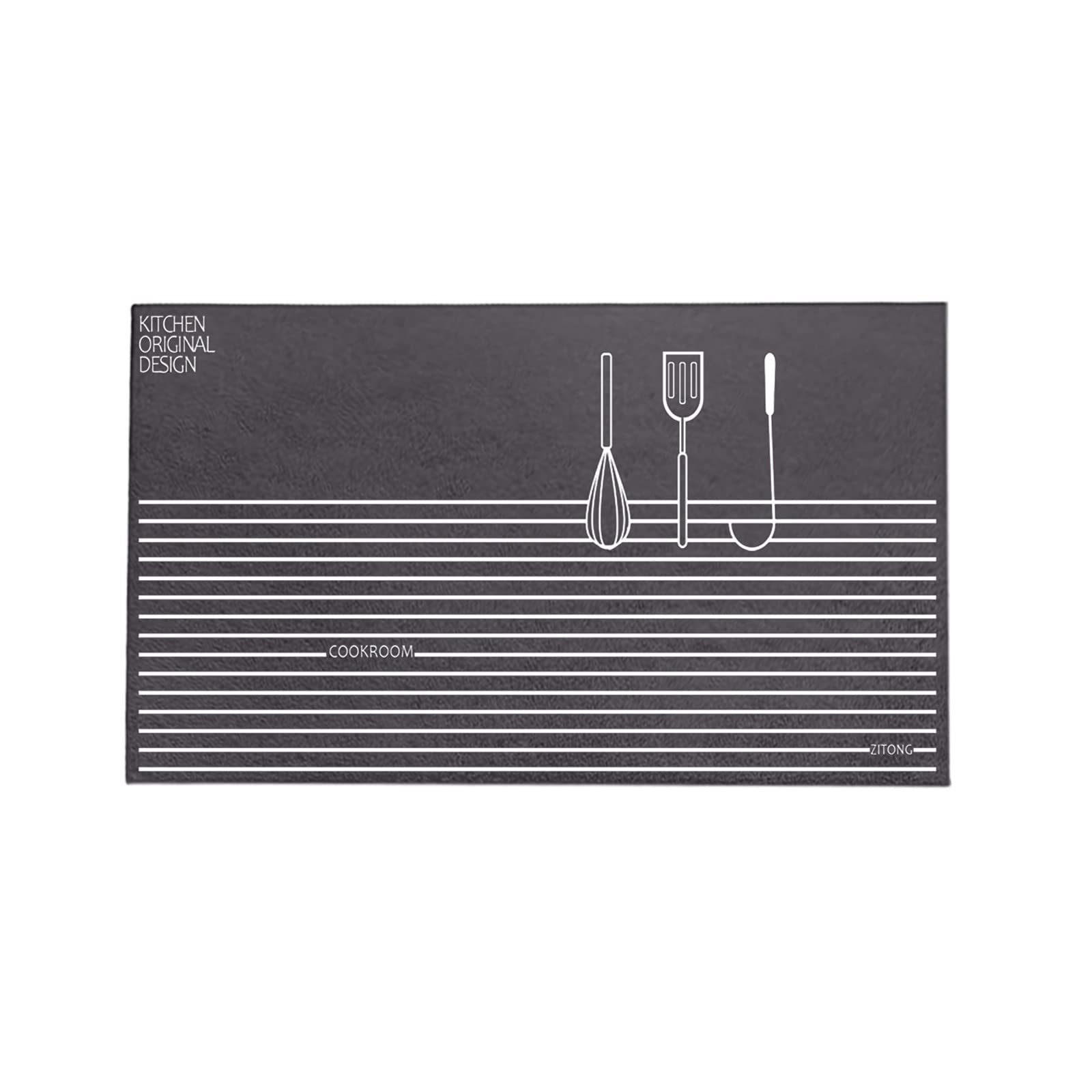 Non-Slip Indoor/Outdoor Entry Door Mat - Durable Low-Profile Welcome Mat for Shoes & Dirt Removal - Velvet Carpet with Crystal Floor Design - Perfect for Front Door, Patio, and Mudroom Use