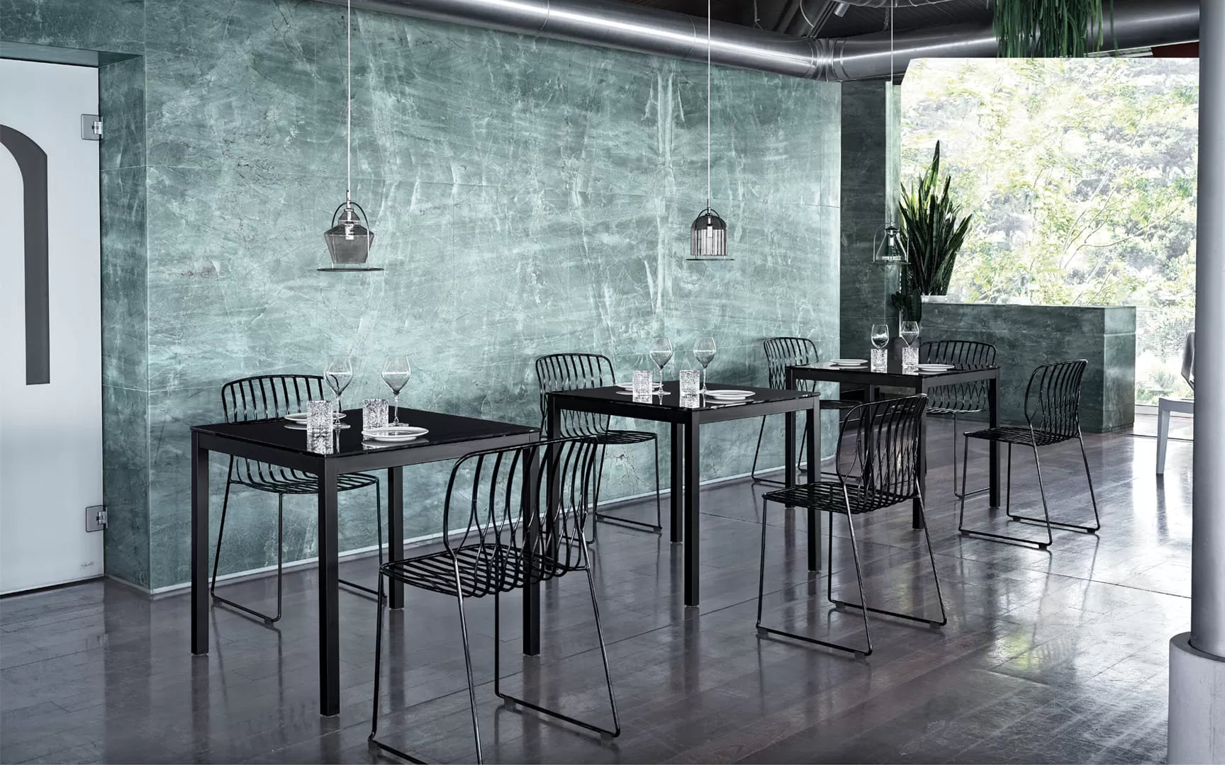 Bontempi Diesis Table - Elegant Dining Table for Home & Restaurant - Perfect for Family Gatherings & Fine Dining