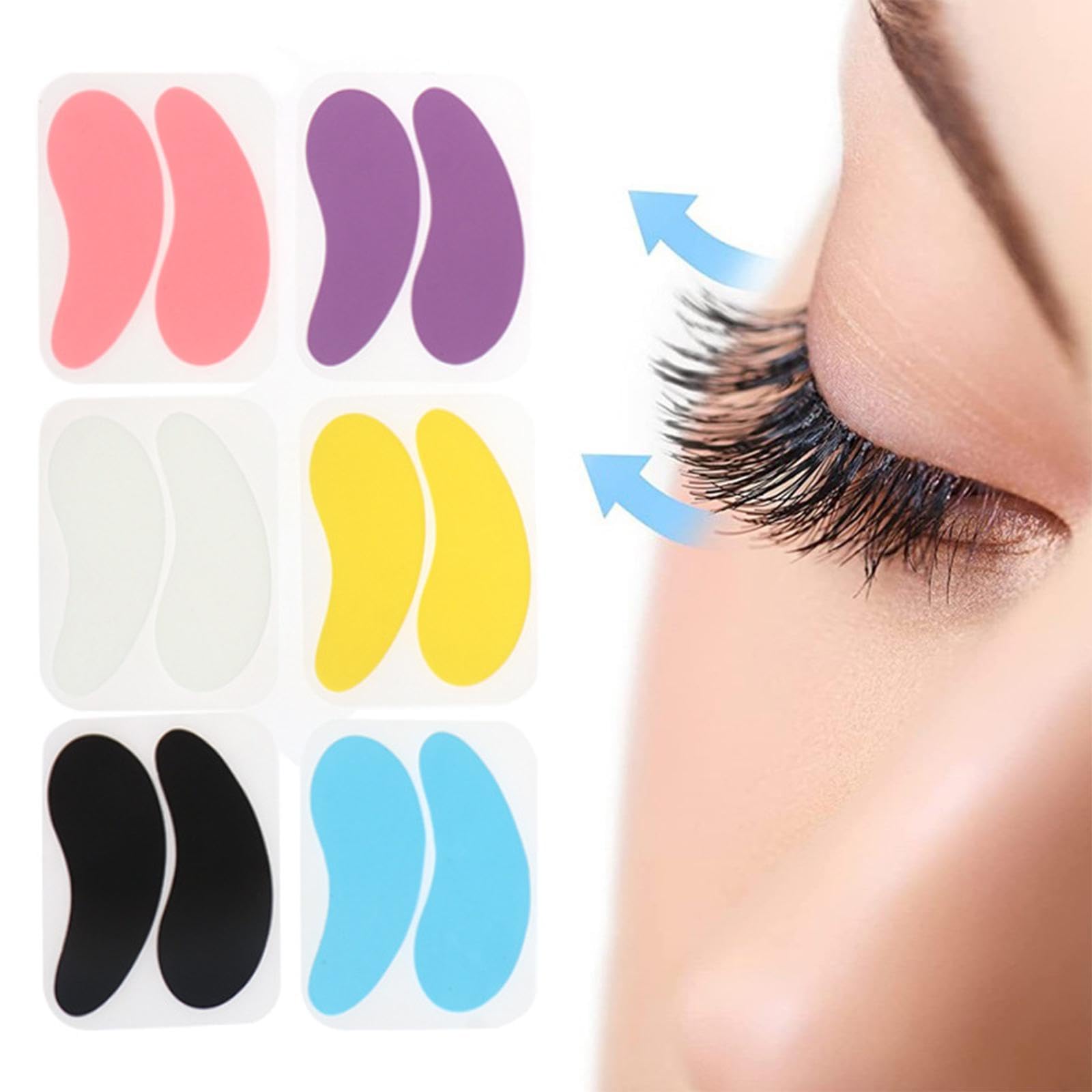 Soft Gel Eye Pads for Eyelash Extensions - 3 Pack Blue Under Eye Patches for Lash Application & Protection | Perfect for Salon Professionals & At-Home Lash Extensions
