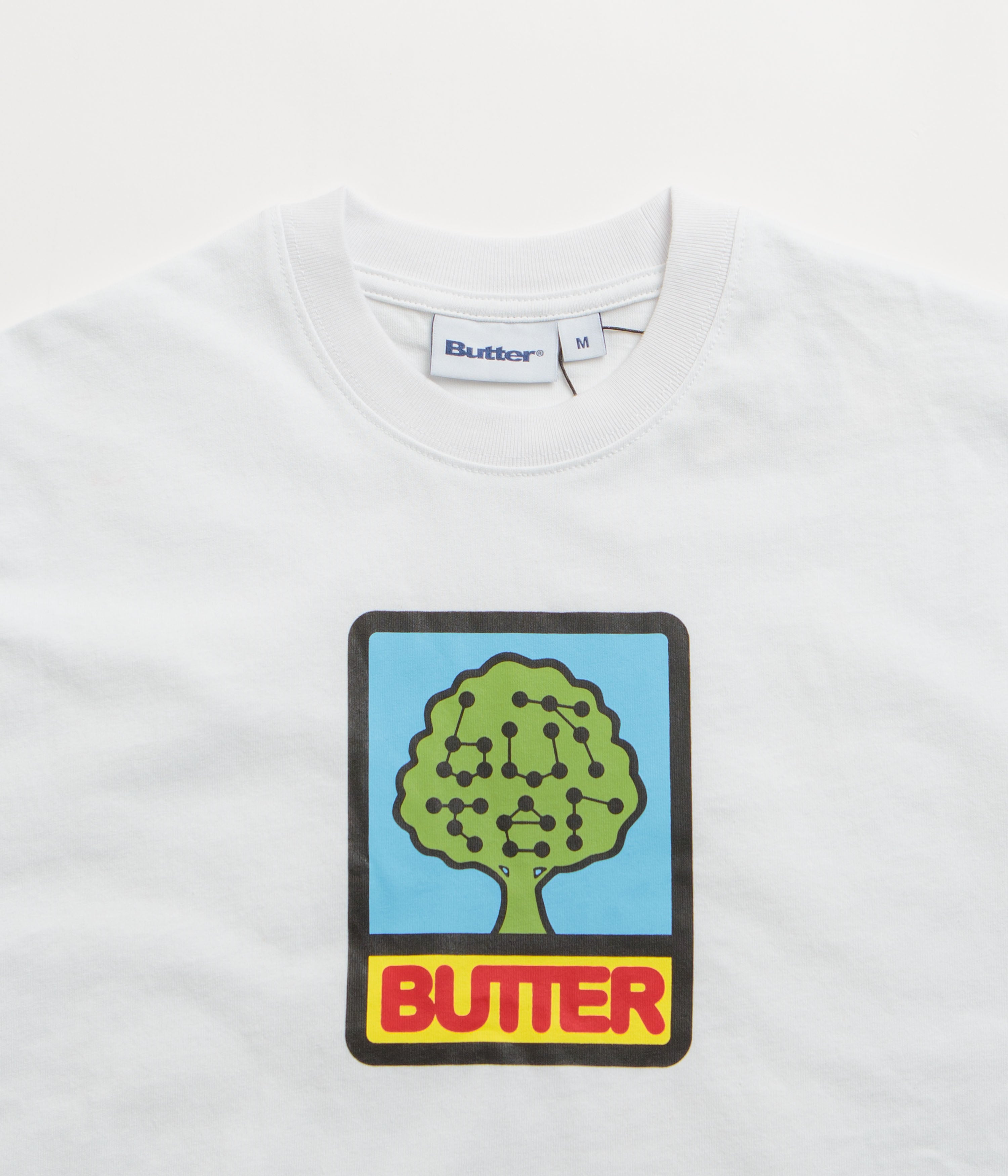 Butter Goods Growth T-Shirt for Men & Women - Soft Cotton White Tee - Perfect for Casual Wear, Gym, and Street Style