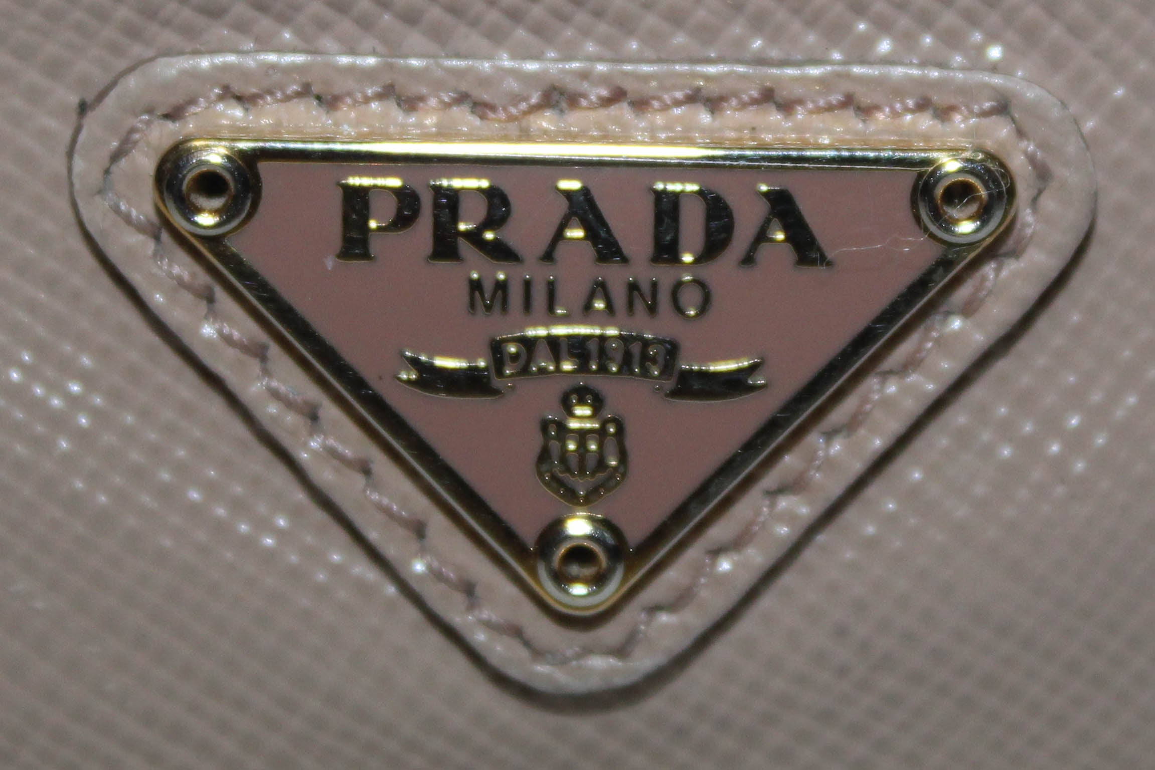 Authentic Prada Saffiano Leather Card Holder - Beige Triangle Logo Design | Luxury Slim Wallet for Women & Men | Perfect for Everyday Use, Travel & Business