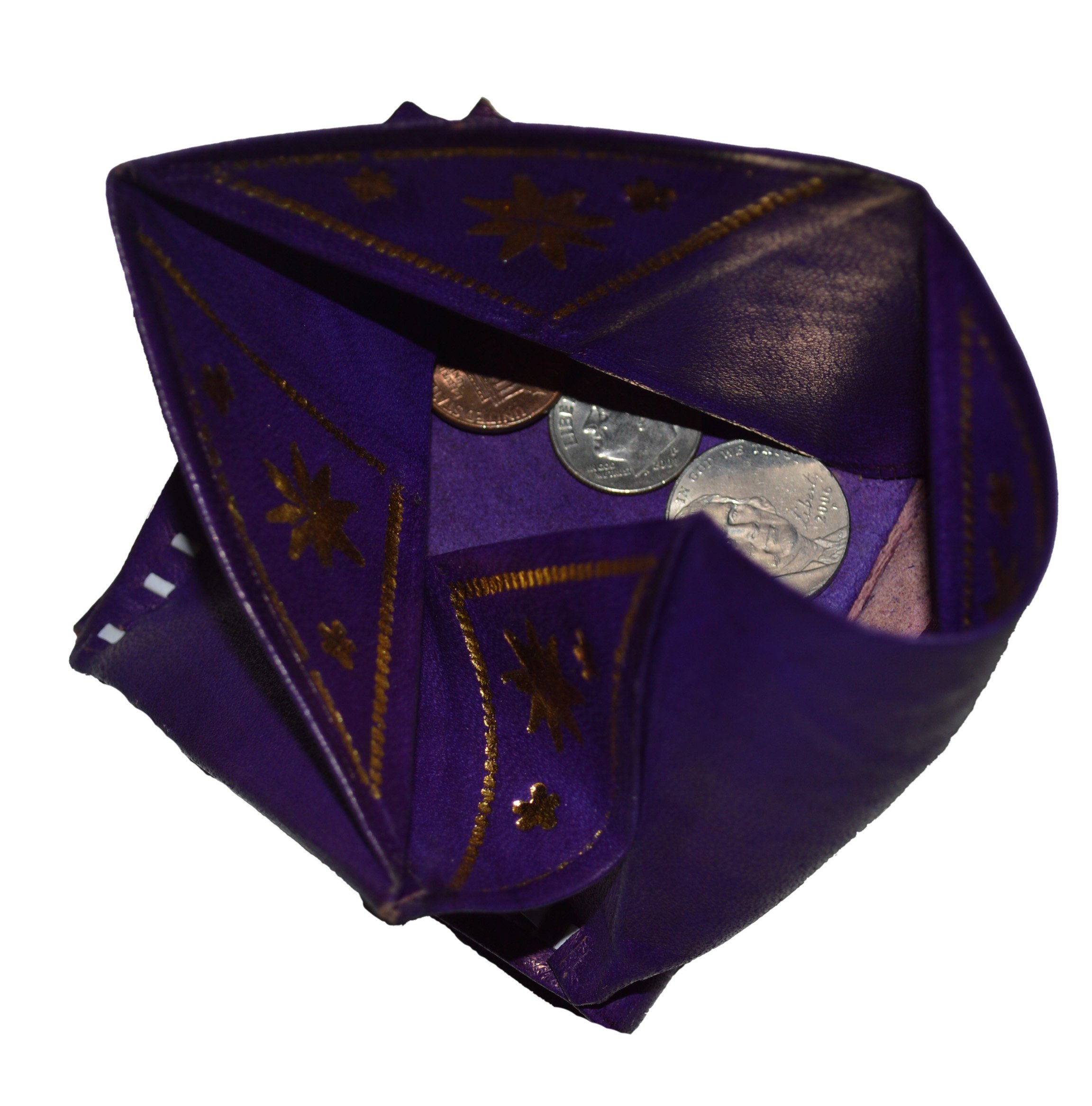 Handmade Moroccan Leather Pocket Wallet - Authentic Treasures of Morocco for Men & Women - Perfect for Travel, Everyday Use & Gift Giving