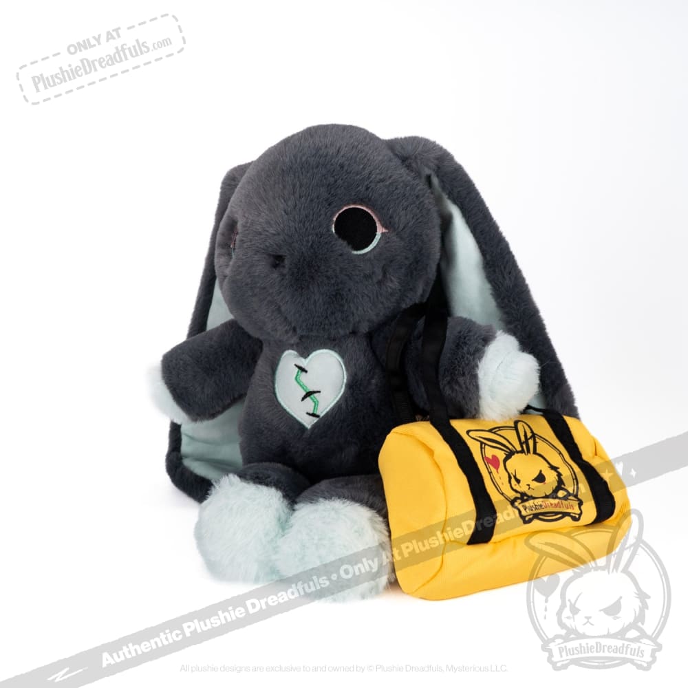 Plushie Dreadfuls Trust Issues Bunny Grey Edition - Soft Stuffed Animal Toy for Anxiety Relief & Emotional Support | Perfect for Therapy, Gifts, and Home Decor
