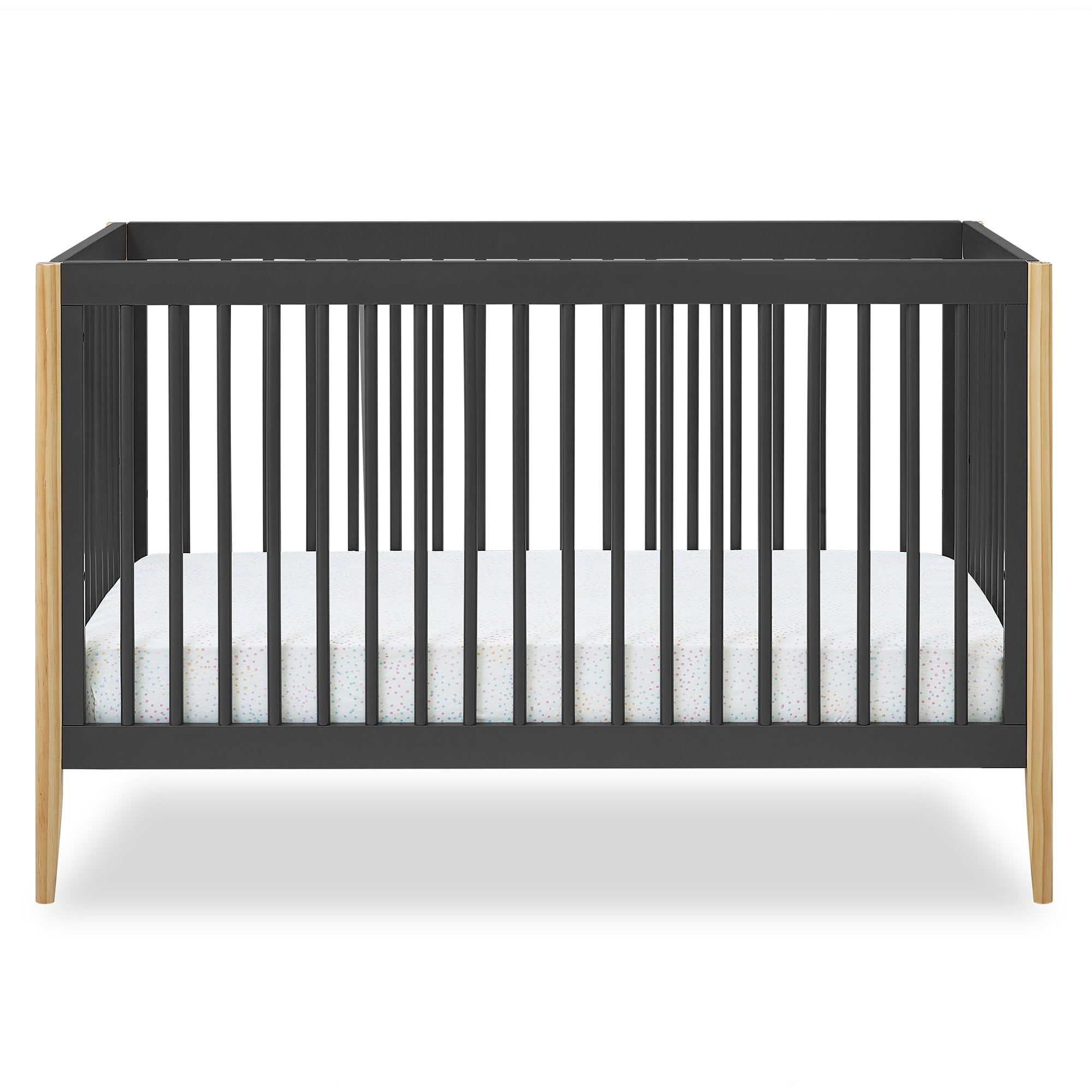 Casey 6-in-1 Convertible Baby Crib - Toddler Bed, Daybed & Full-Size Bed - Safe Nursery Furniture for Newborn to Adult - Perfect for Nursery, Bedroom & Guest Room