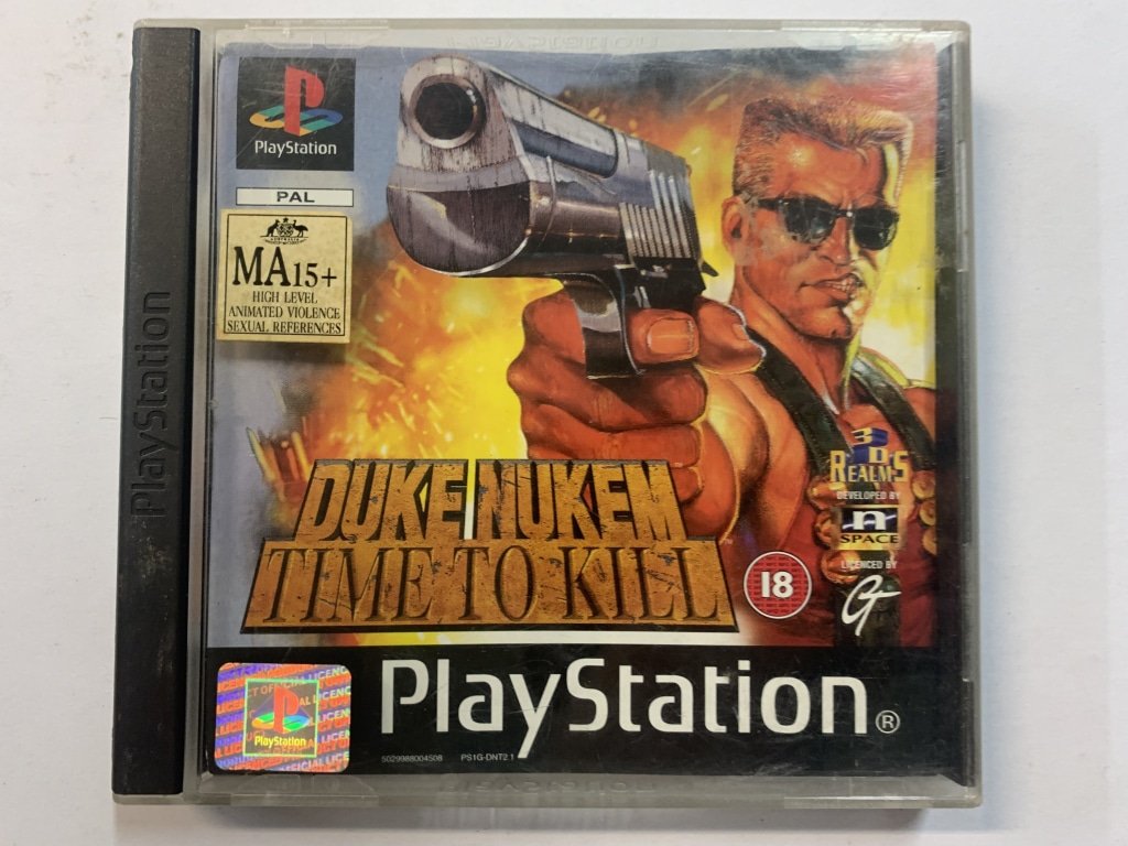 Duke Nukem Time To Kill Complete Game in Original Case - Classic PS1 Action Shooter for Retro Gaming & Collectors