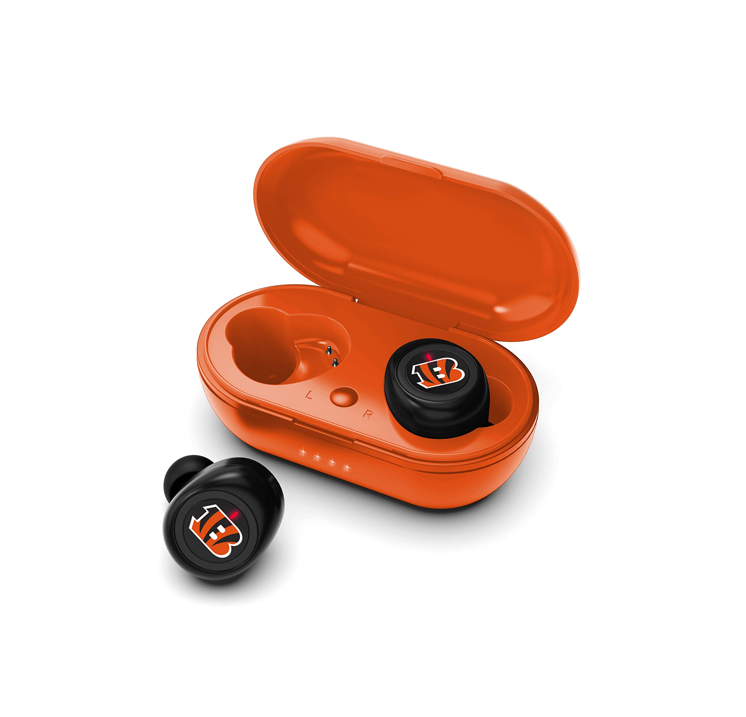 SOAR NFL True Wireless Earbuds - Bluetooth 5.0 Sports Headphones with Noise Cancelling, IPX7 Waterproof for Running, Gym & Football Games