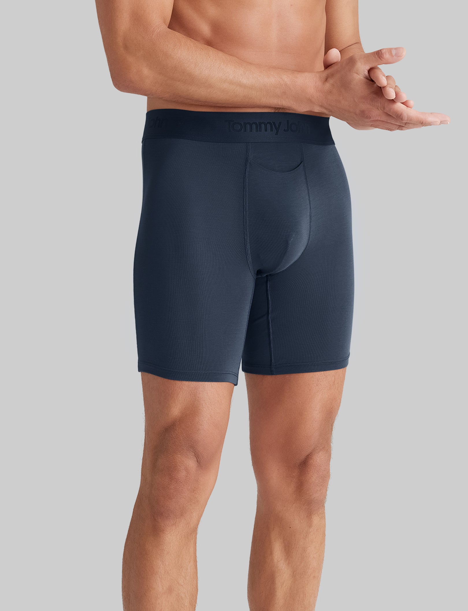 Second Skin Mid-Length Boxer Briefs (6-Pack) - Ultra Soft, Breathable & Stretchable Men's Underwear for All-Day Comfort - Perfect for Workout, Running, and Daily Wear