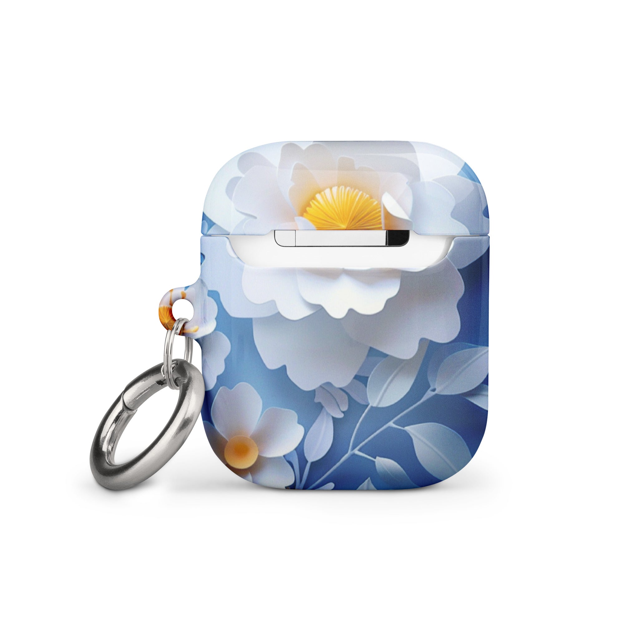 Daisy Blue AirPods Case - Protective Cover for AirPods 1/2/3 & Pro - Cute Floral Design - Perfect for Everyday Use, Travel & Gifts