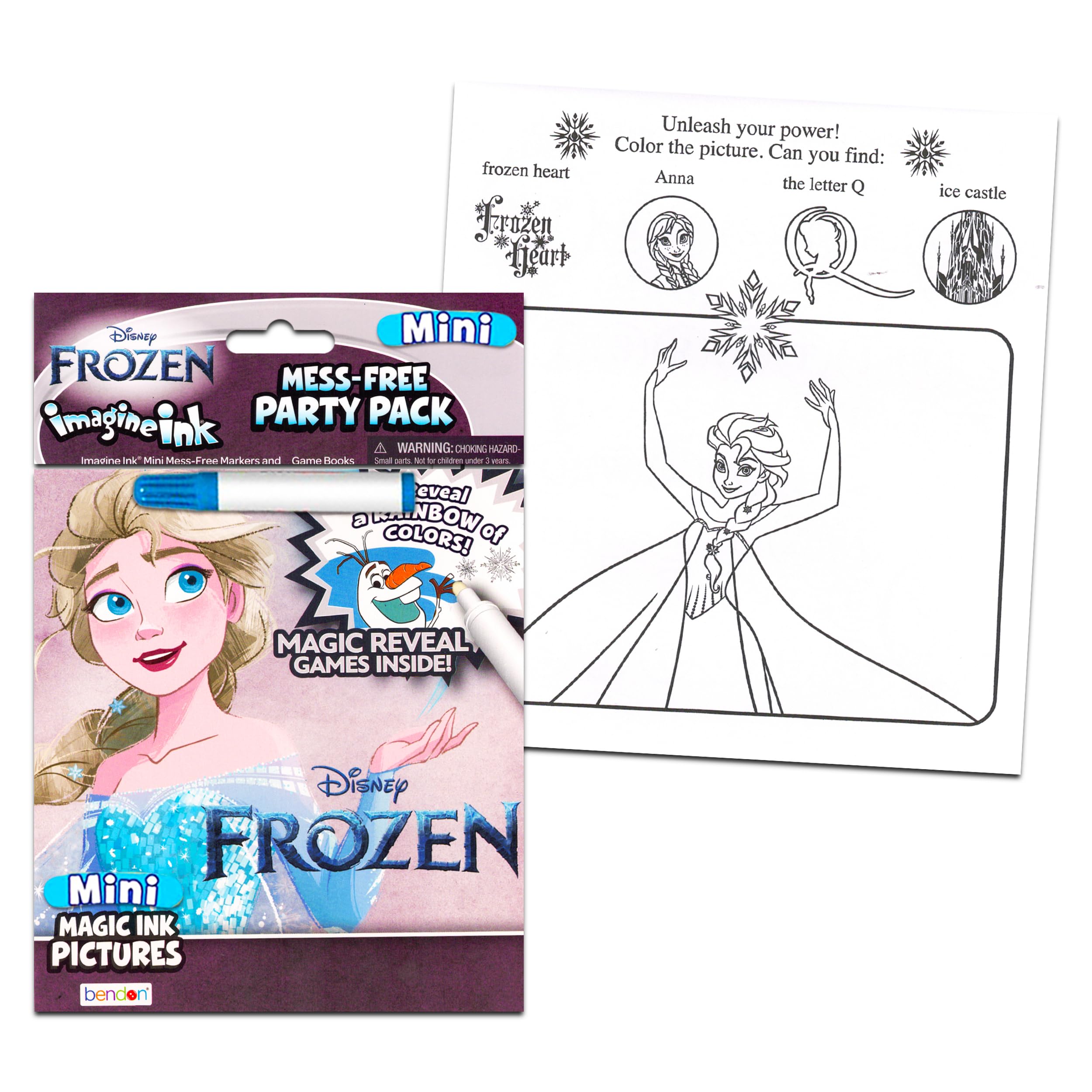 Disney Frozen Glittery Diary Set with Anna & Elsa Art Kit - Kids Journaling Activity Bundle with Imagine Ink | Perfect for Birthday Gifts, Creative Play & Disney Themed Party Favors