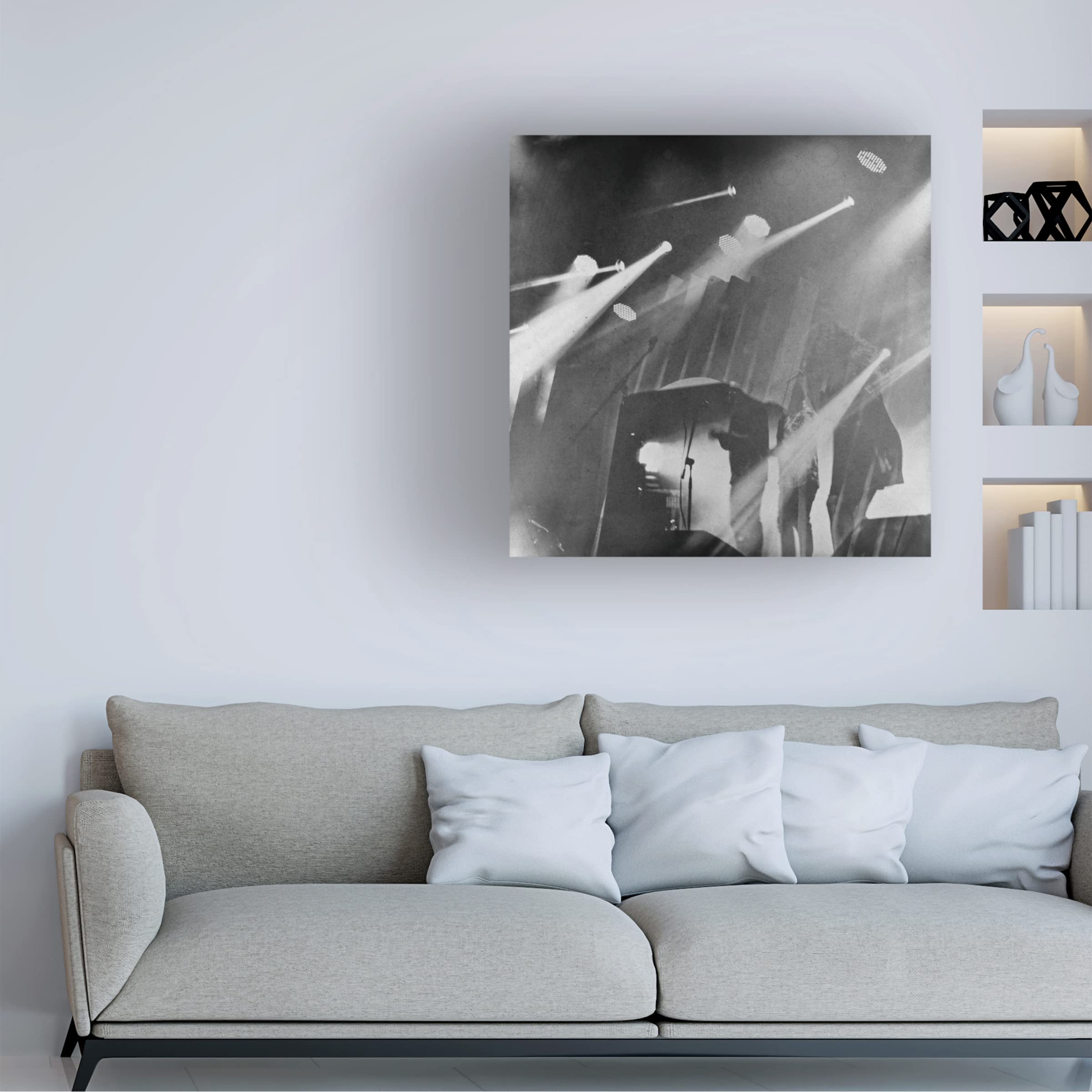 Sven Pfrommer 'Jazz 1A' Canvas Wall Art Print - Modern Music Inspired Painting for Living Room, Bedroom & Office Decor