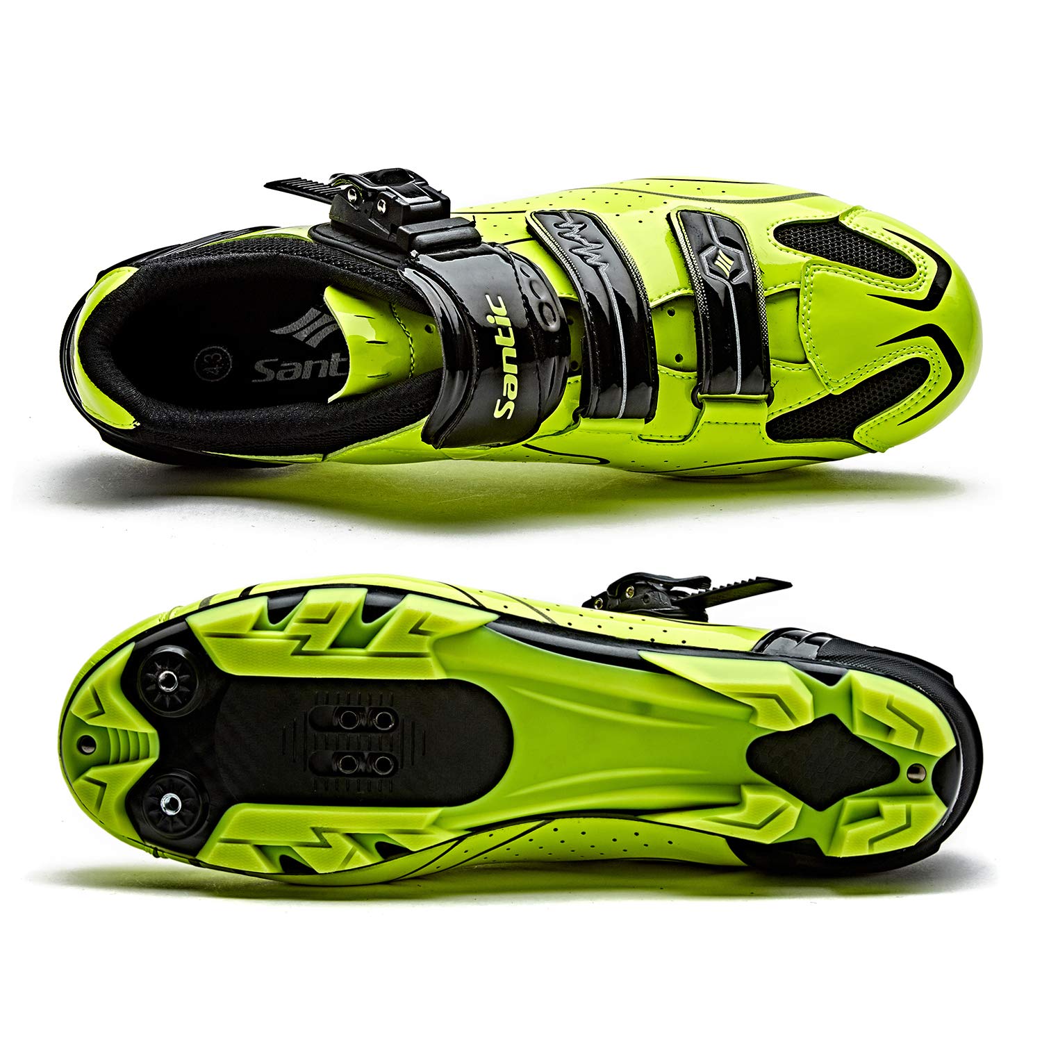 Santic Men's SPD Mountain Bike Shoes - Breathable Self-Locking Cycling Shoes for MTB & Road Biking | Ideal for Trail Riding, Commuting & Indoor Cycling