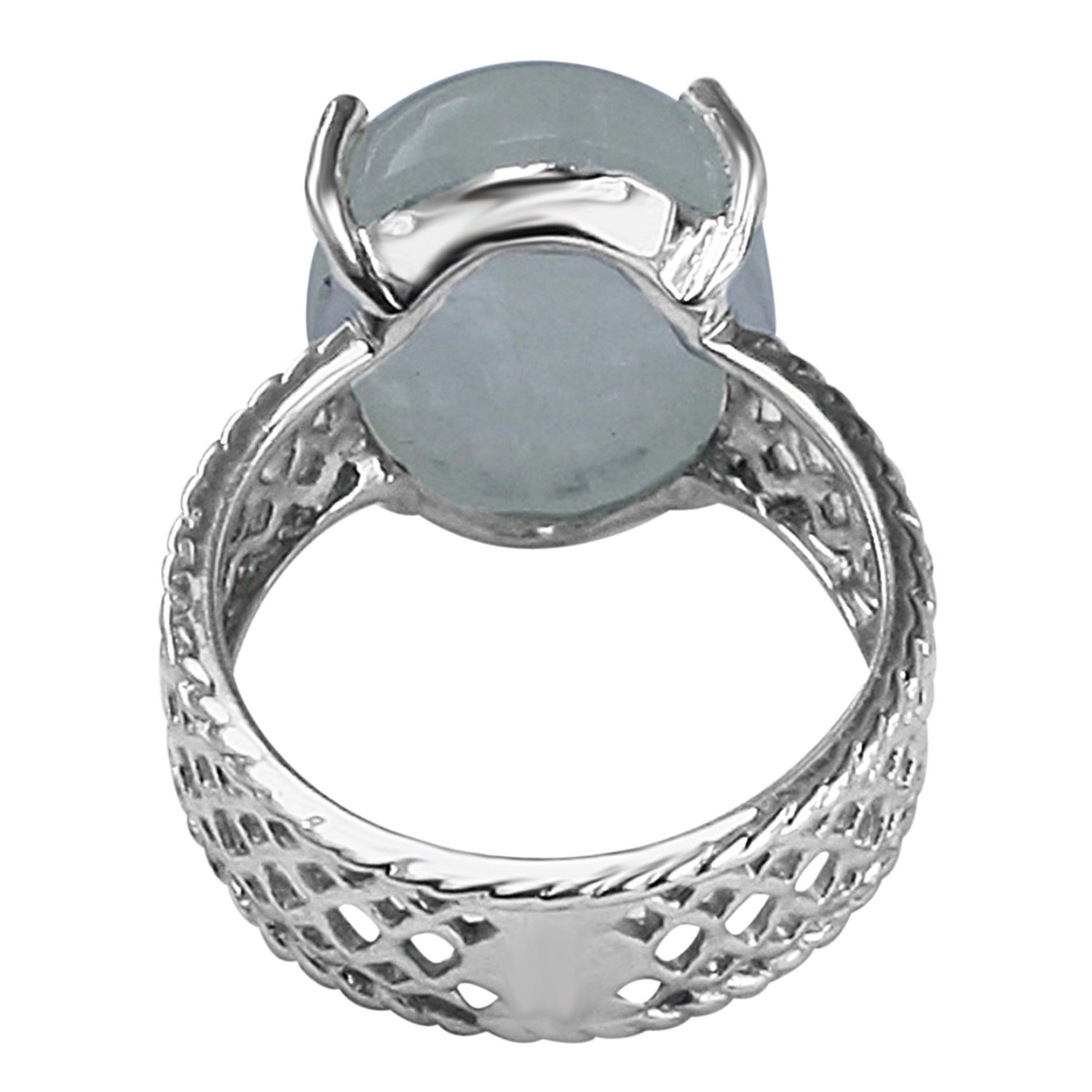 Natural Rainbow Moonstone Birthstone Ring - 925 Sterling Silver Promise Ring for Women | Non-Treated Gemstone Jewelry | Perfect for Anniversaries, Engagements & Special Occasions