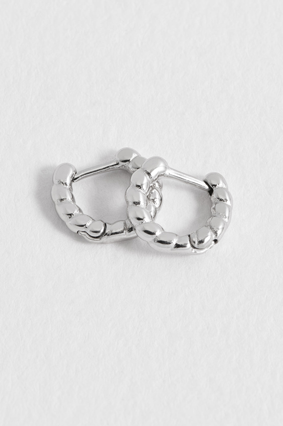 Stylish Men's Rope Huggie Hoop Earrings - Trendy Minimalist Gold/Silver Hoops for Everyday Wear & Gifts | Perfect for Casual Outfits, Date Nights & Special Occasions