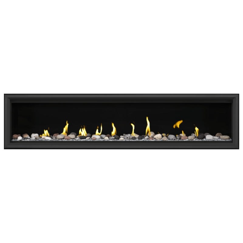 Napoleon Vector 74 Linear Direct Vent Gas Fireplace - LV74N | Modern Home Heating Solution for Living Rooms & Patios