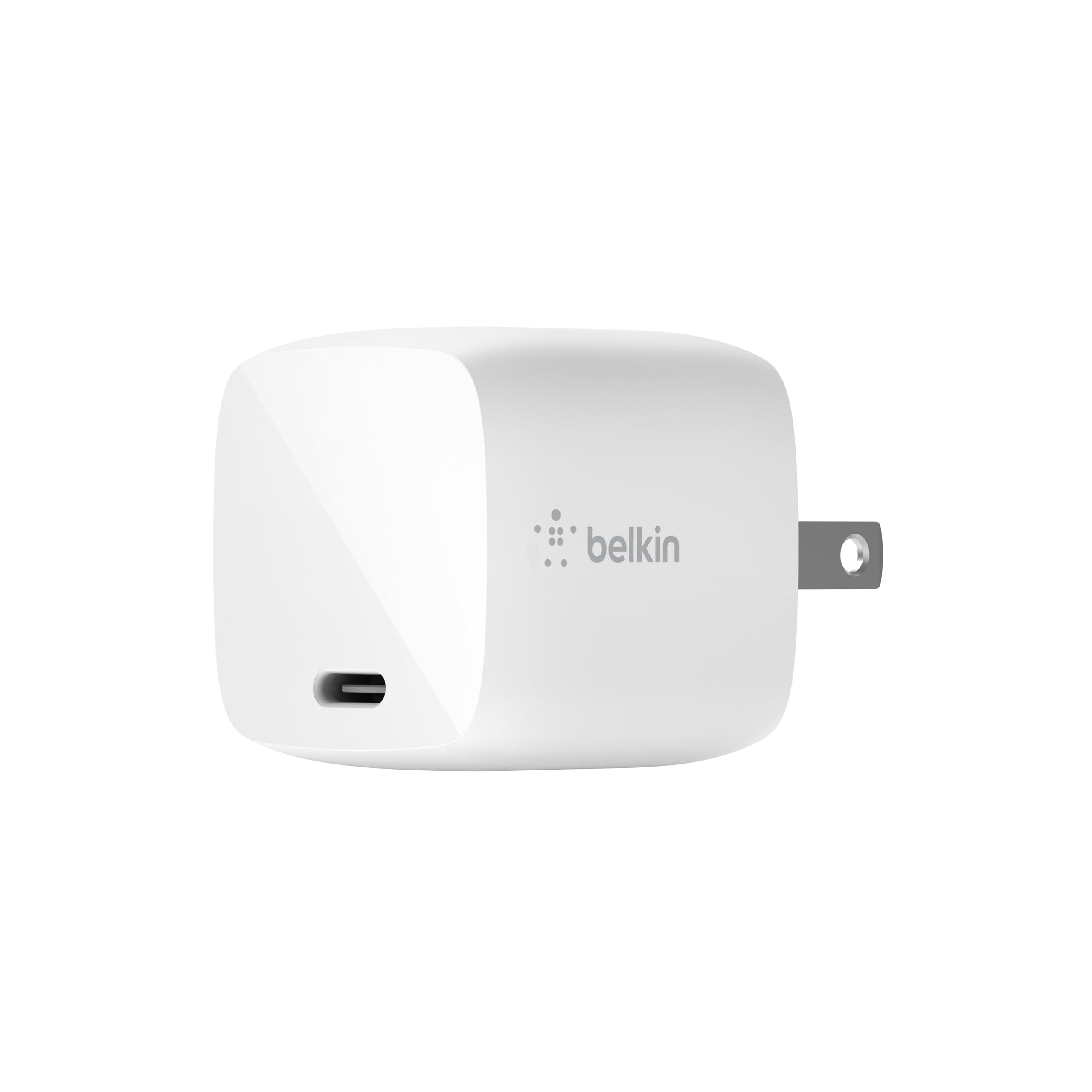 Belkin BoostCharge 30W GaN USB C Wall Charger - Fast Charging with Power Delivery for iPhone 14/13/12, MacBook Pro, iPad Pro - Compact Travel Charger for Home, Office & On-the-Go Use