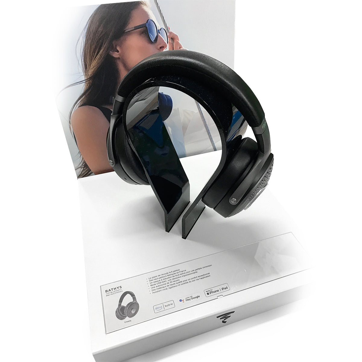 Premium Focal Headphone Stand for Bathys - Durable Aluminum Headset Holder with Non-Slip Base - Perfect for Home Office, Gaming Setup & Studio Organization
