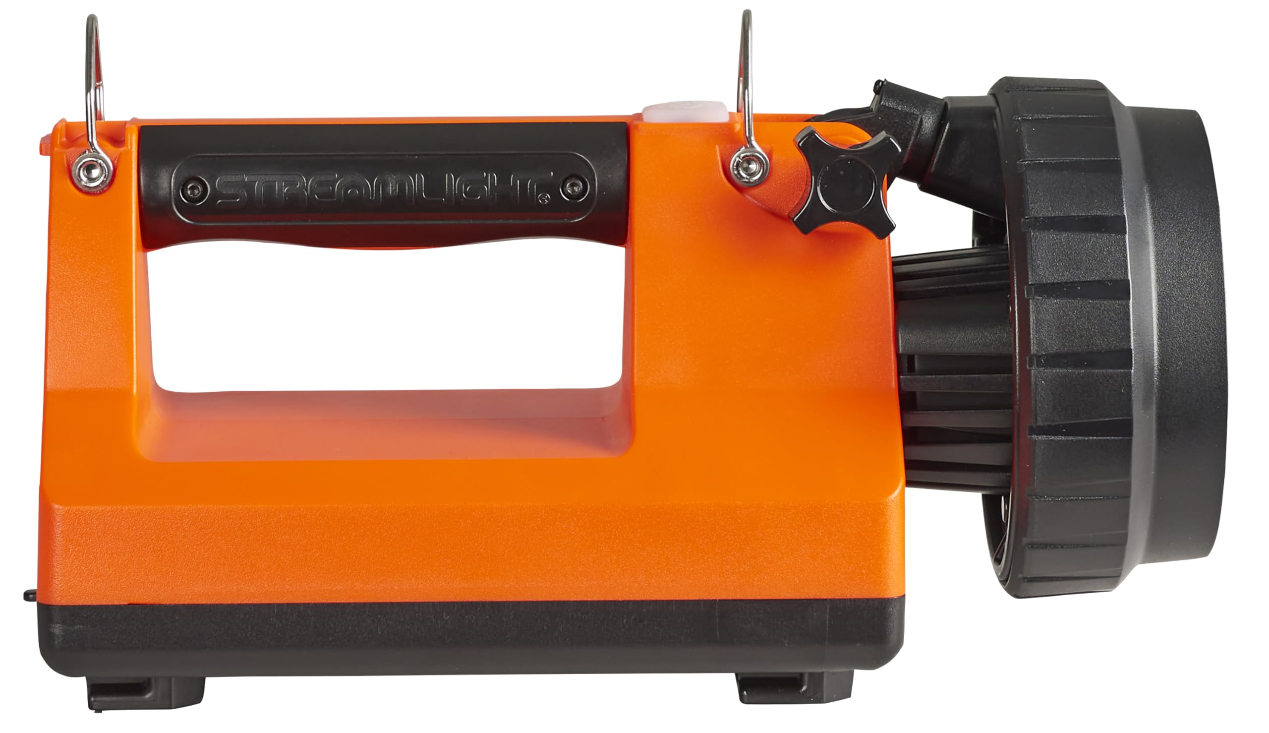 Streamlight 45856 E-Spot LiteBox 1500-Lumen Rechargeable Spotlight Lantern - 110,000 Candela Spot Beam, Heavy Duty Shoulder Strap, Orange (Charger Not Included) - Ideal for Camping, Hunting, Emergency Lighting & Outdoor Adventures