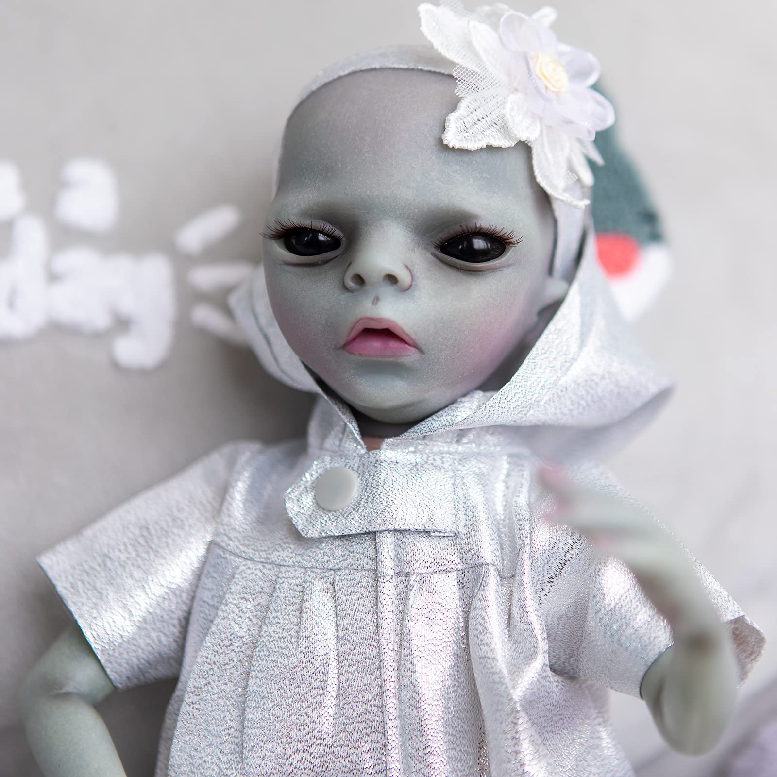 Anano Reborn Baby Dolls 14 Inch Realistic Weighted Silicone Alien Newborn Doll - Intelligent Being Baby Toy for Kids Age 3+ | Unique Gift for Sci-Fi Lovers & Collectors