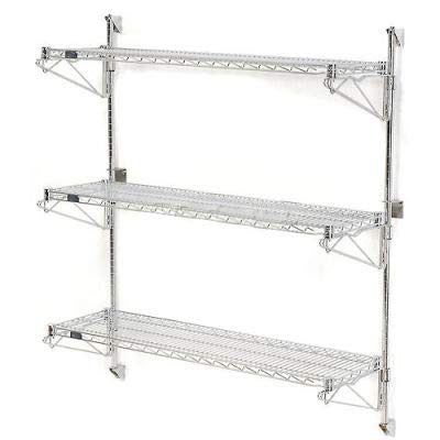 Nexel Poly-Green Wall Mount Wire Shelving - 42