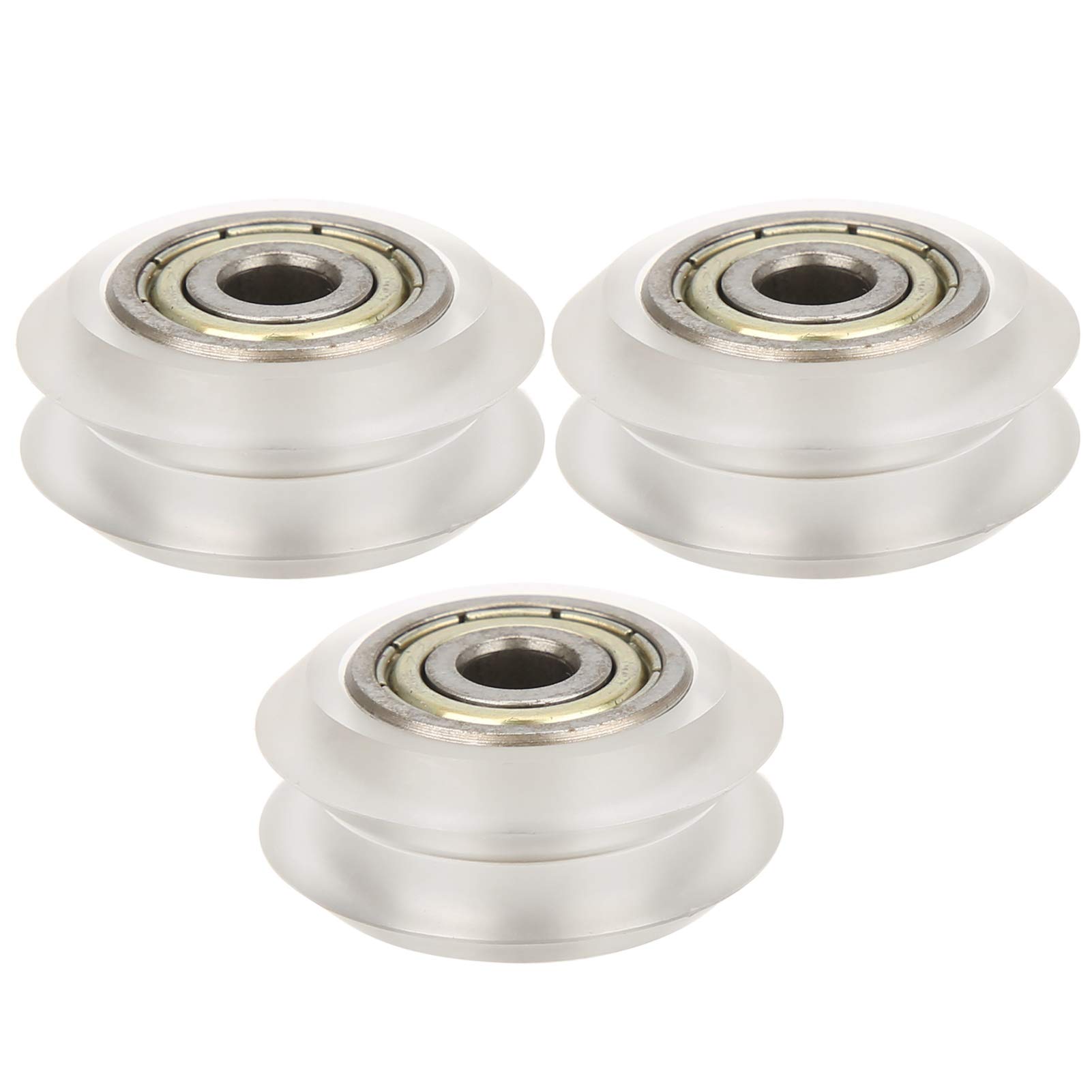 12Pcs V-Type 3D Printer Pulley Wheels - 5mm/0.2in Plastic Bearing Wheels for 3D Printers | Smooth Motion & Belt Drive System Components