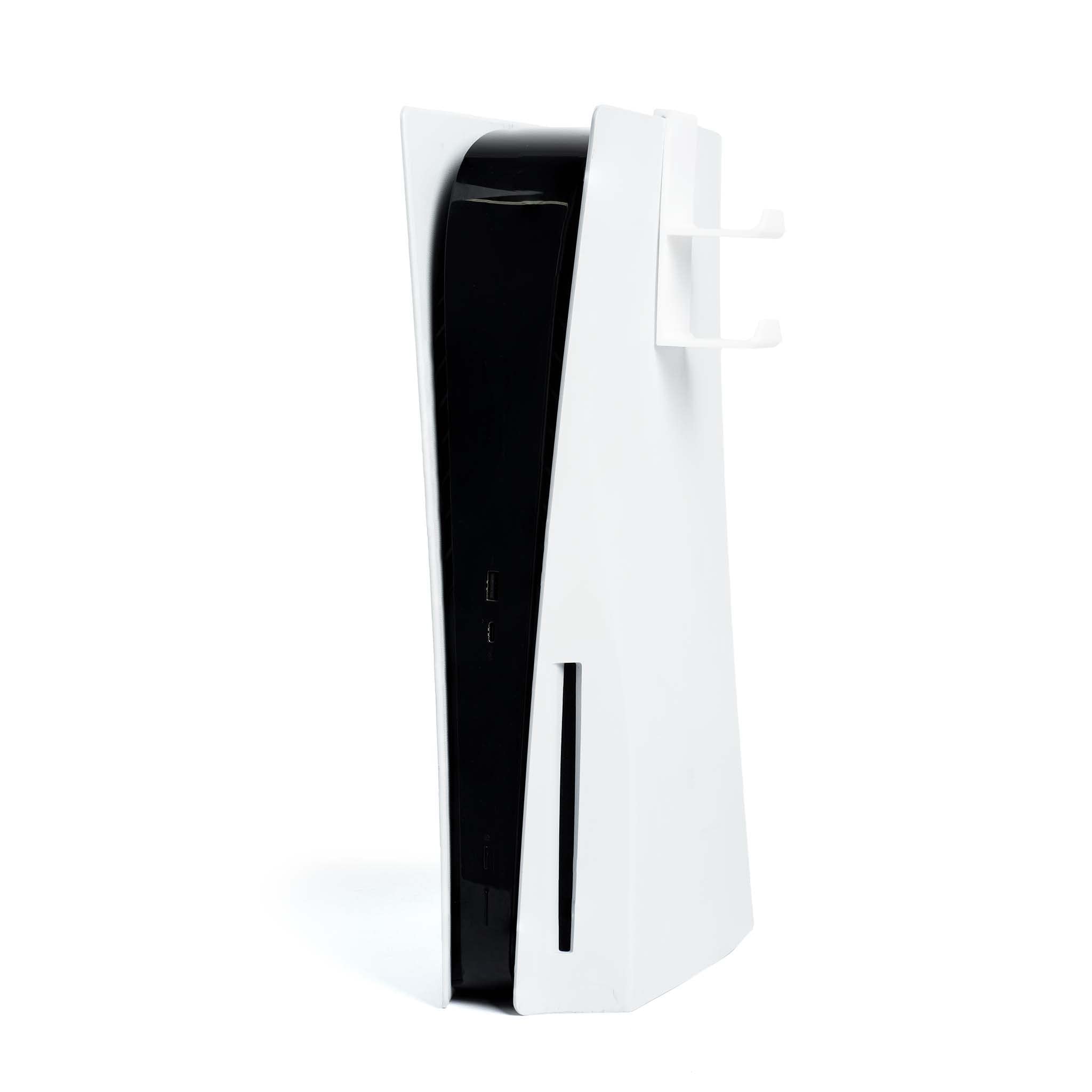 Titus PS5 Controller Hook - White Wall Mount Holder for Playstation 5 Accessories - Perfect for Gaming Room Organization & Space Saving