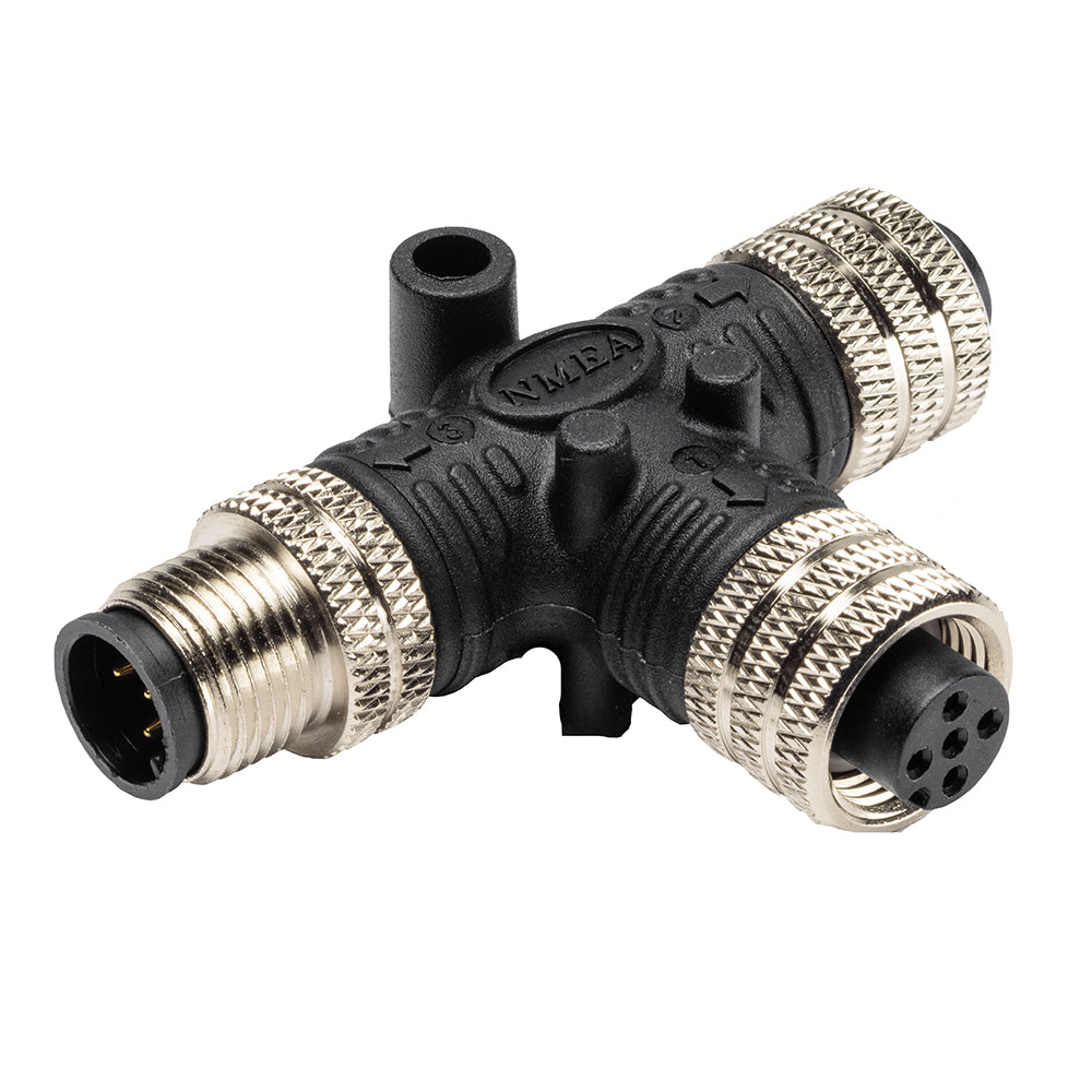 Humminbird NMEA 2000 T Connector Male - Marine Boat GPS Fishfinder Networking Accessory for Fishing & Navigation Systems