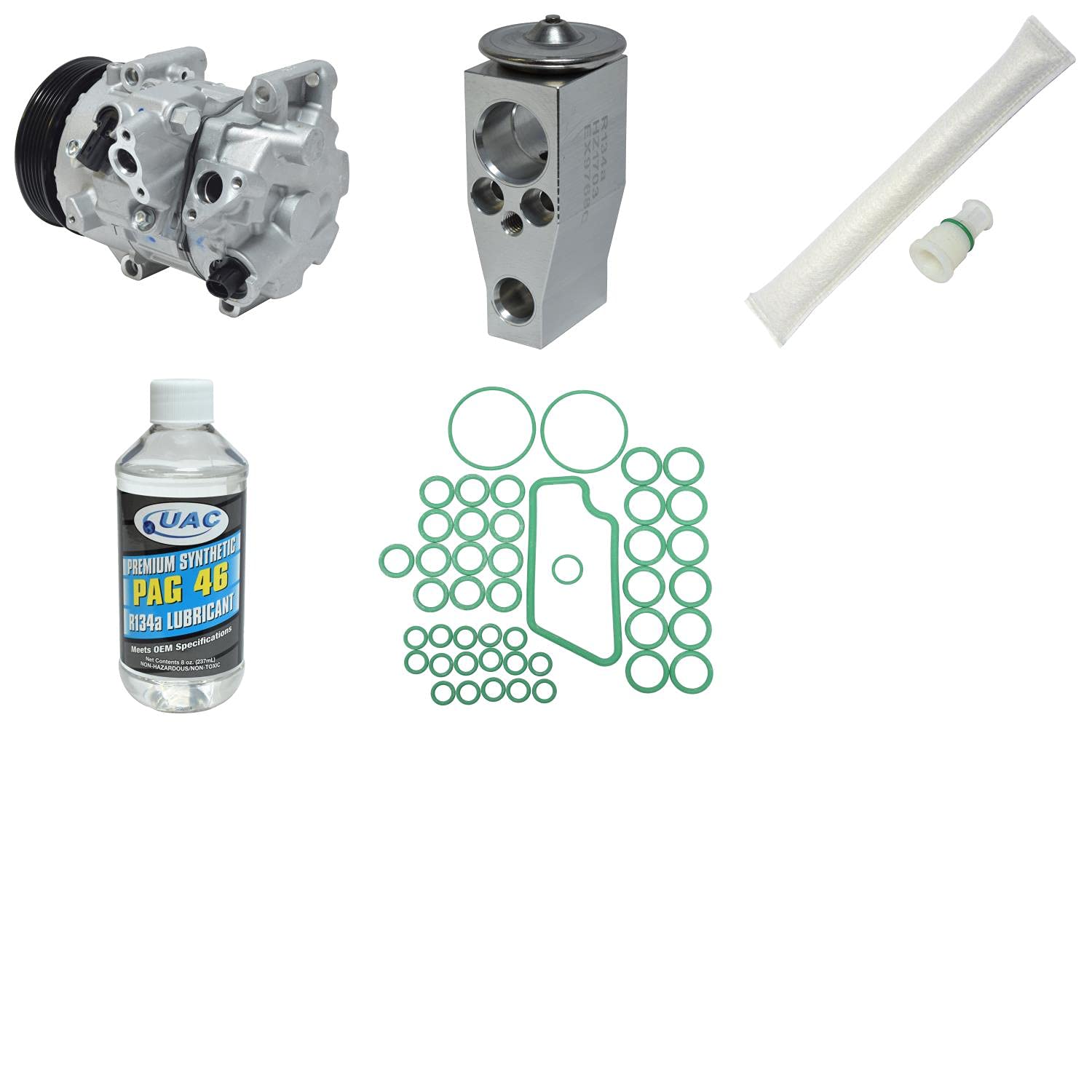 New Toyota Camry A/C Compressor & Component Kit - OEM Replacement Parts for 2012-2018 Models | Perfect for Summer Cooling System Repair & Maintenance