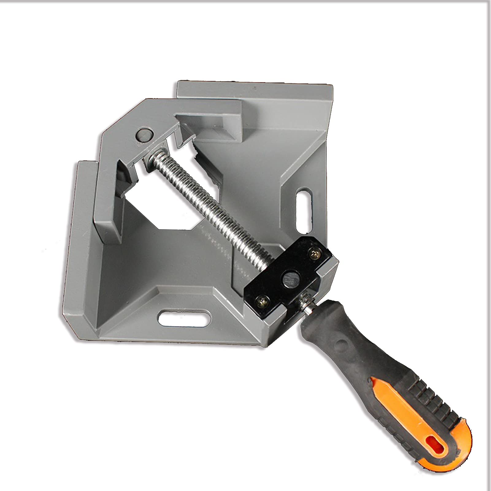 Ginorgee 90 Degree Right Angle Clamp - Adjustable Aluminum Alloy Single Handle Carpenter Clamp Tool for Woodworking, Framing & DIY Projects | Perfect for Cabinet Making, Picture Framing and Home Improvement