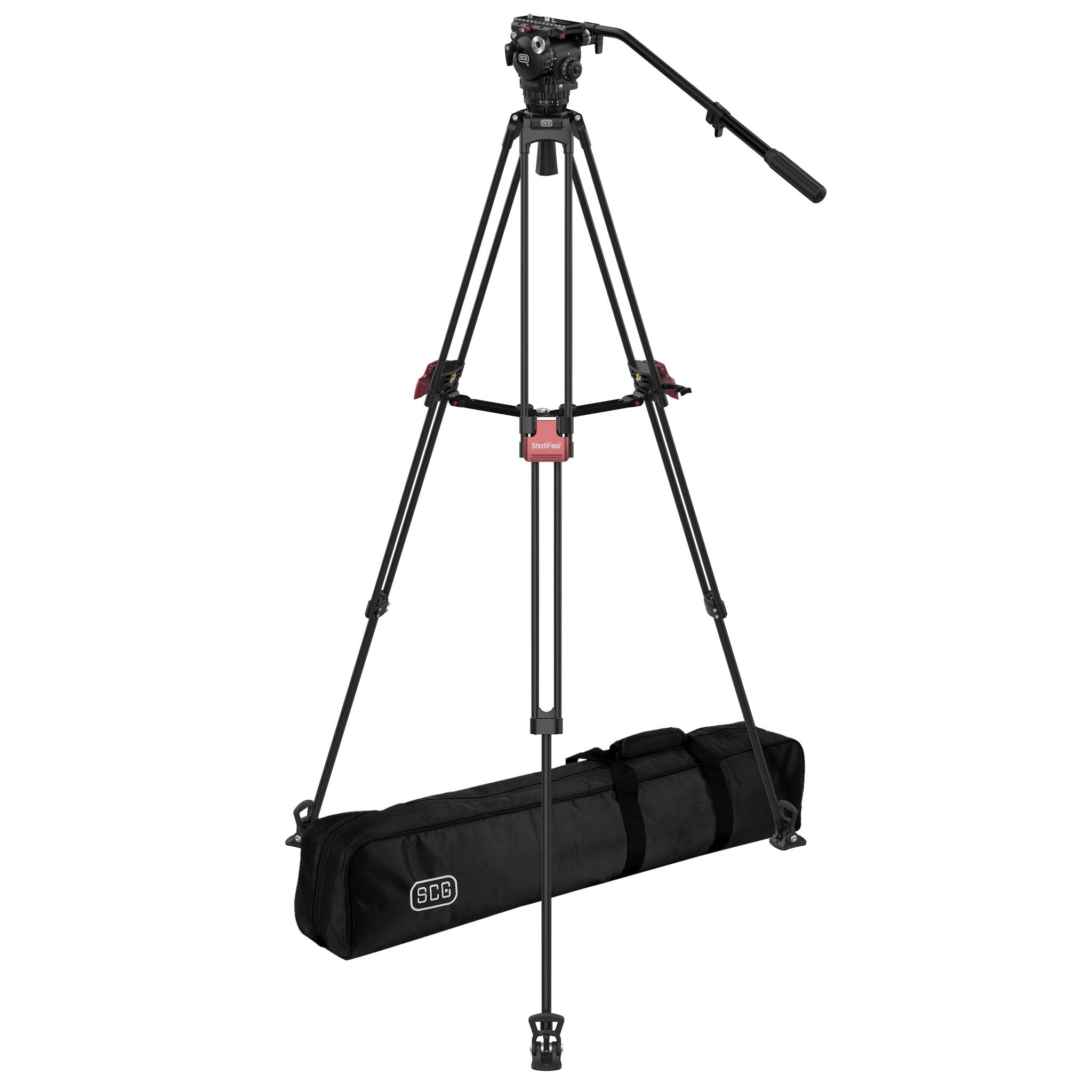 SCG T8 StediFast Tripod System - Professional Camera Tripod Stand with Quick Release Plate for DSLR, Mirrorless, Video Cameras - Perfect for Photography, Vlogging, Travel & Outdoor Shooting