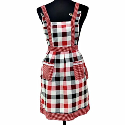 Premium Cotton Aprons for Men & Women - Adjustable Bib Kitchen Apron with Pockets for Cooking, Baking, Restaurant & Home Use - Ideal for Chefs, BBQ, Bartenders & Home Cooks