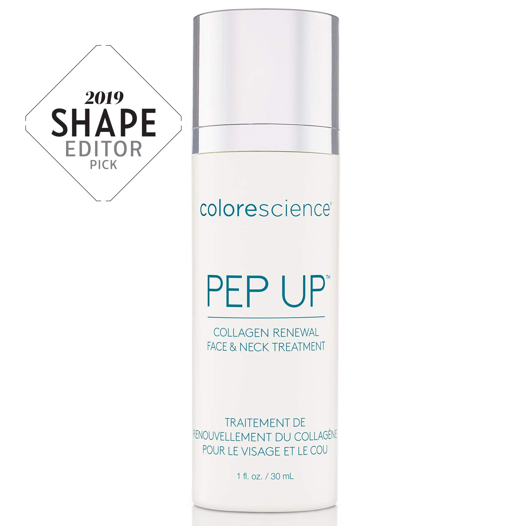 Colorescience Pep Up Collagen Renewal Face & Neck Treatment - Anti-Aging Cream with 10 Peptides to Boost Collagen & Elastin Production - Reduce Wrinkles & Fine Lines - Perfect for Daily Skincare Routine & Nighttime Use