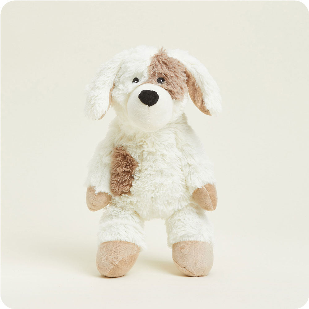 Weighted Heated Stuffed Animal Puppy - Warmies Plush Toy for Anxiety Relief & Comfort - Perfect for Kids, Adults & Pets - Cozy Gift for Cold Weather & Stress Relief