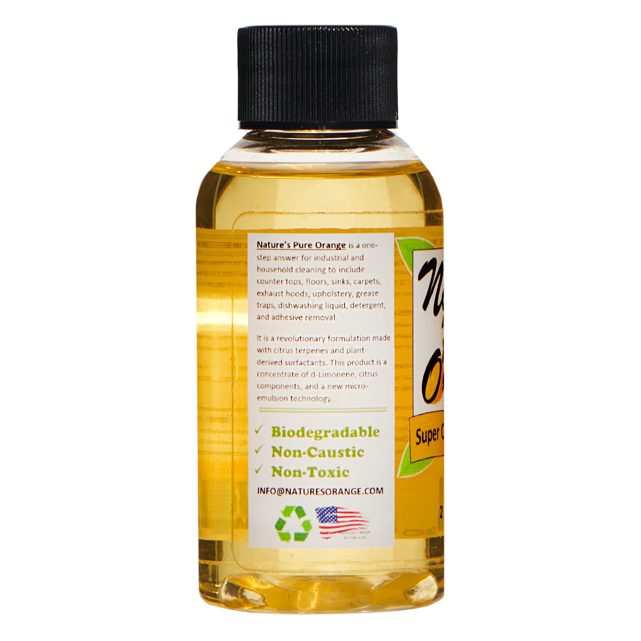 Super Concentrated Cleaner with D-Limonene Extract - Powerful Citrus Degreaser & Deodorizer (2 oz) - Perfect for Kitchen, Bathroom, Garage & Industrial Use