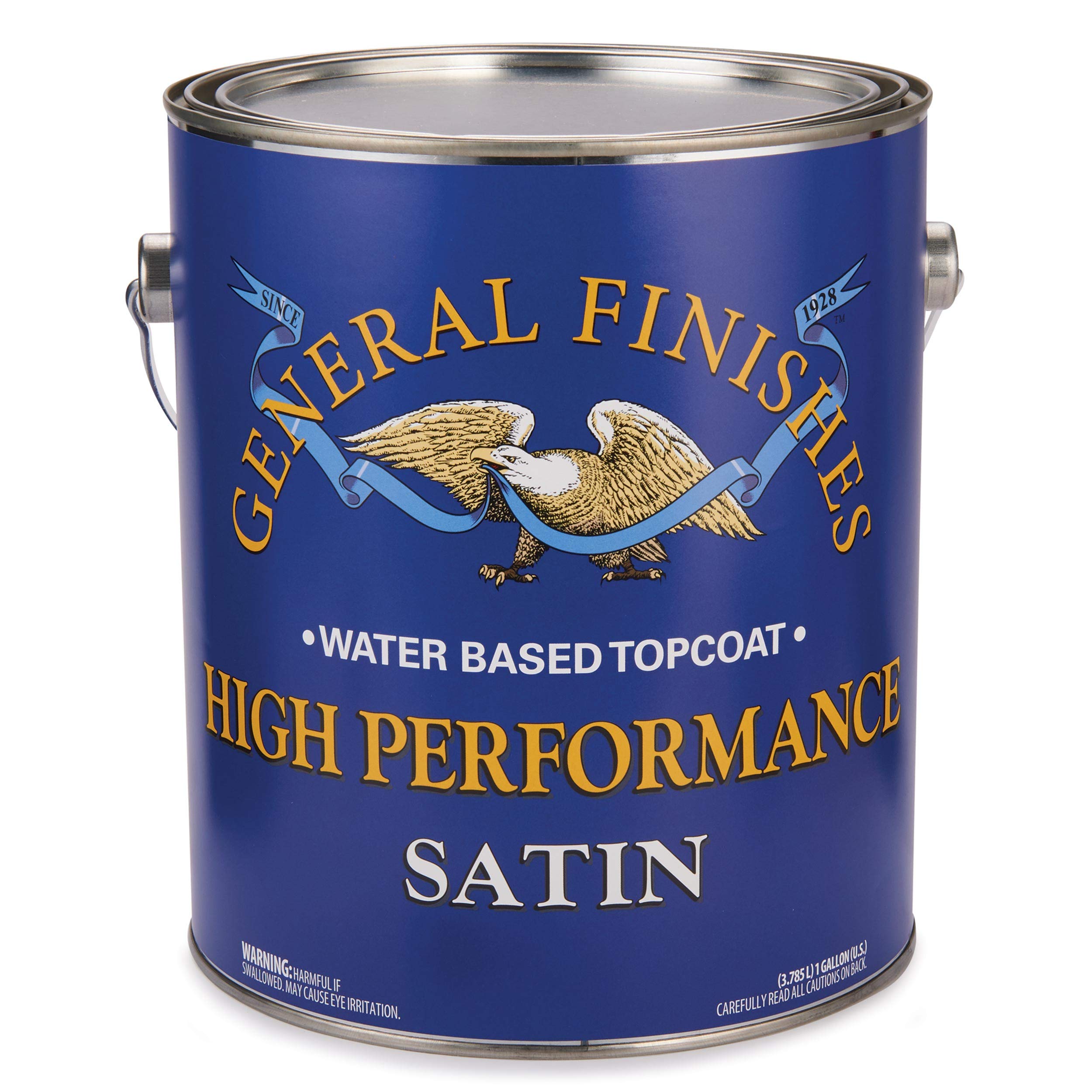 HP Polyurethane Satin Finish 1 Gallon - Durable Protective Coating for Wood Floors, Furniture & Cabinets - Ideal for Indoor Home & Office Use