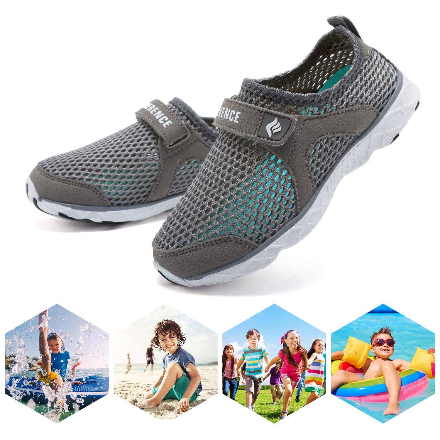 CIOR Kids Water Shoes - Lightweight Swim Sneakers for Toddler & Big Kid - Beach & Pool Sports