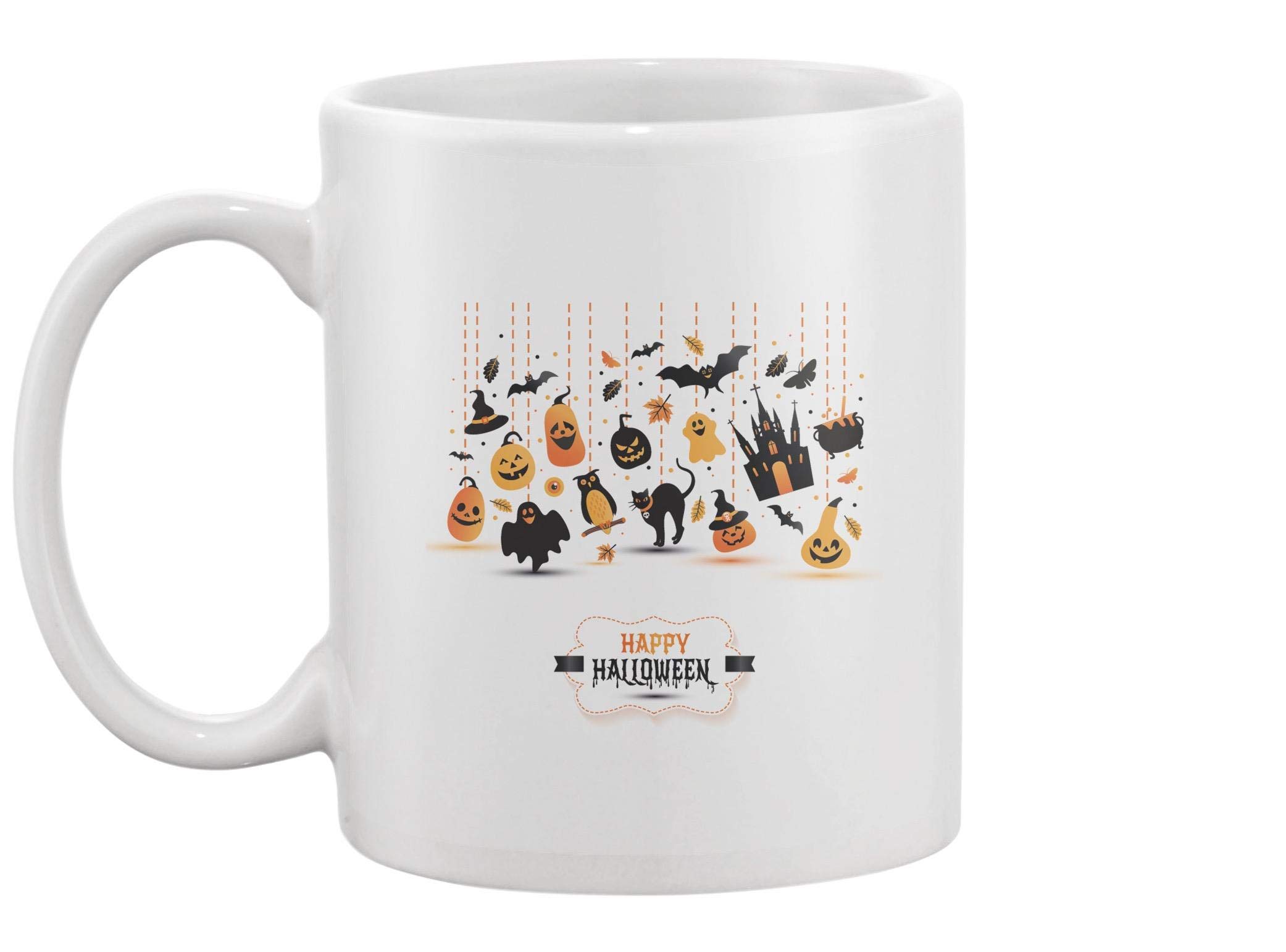Spooky Halloween Night Party Mug - Insulated Coffee Cup for Trick or Treat, Costume Parties & Fall Celebrations
