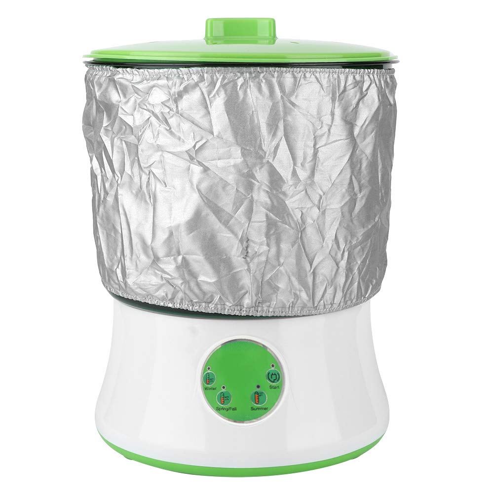 Ozgkee Automatic Smart Home Bean Sprouts Maker - 2-Tier Germination Machine for Grains & Seeds (220V EU Plug) | Perfect for Healthy Eating, Vegan Diets & Organic Gardening