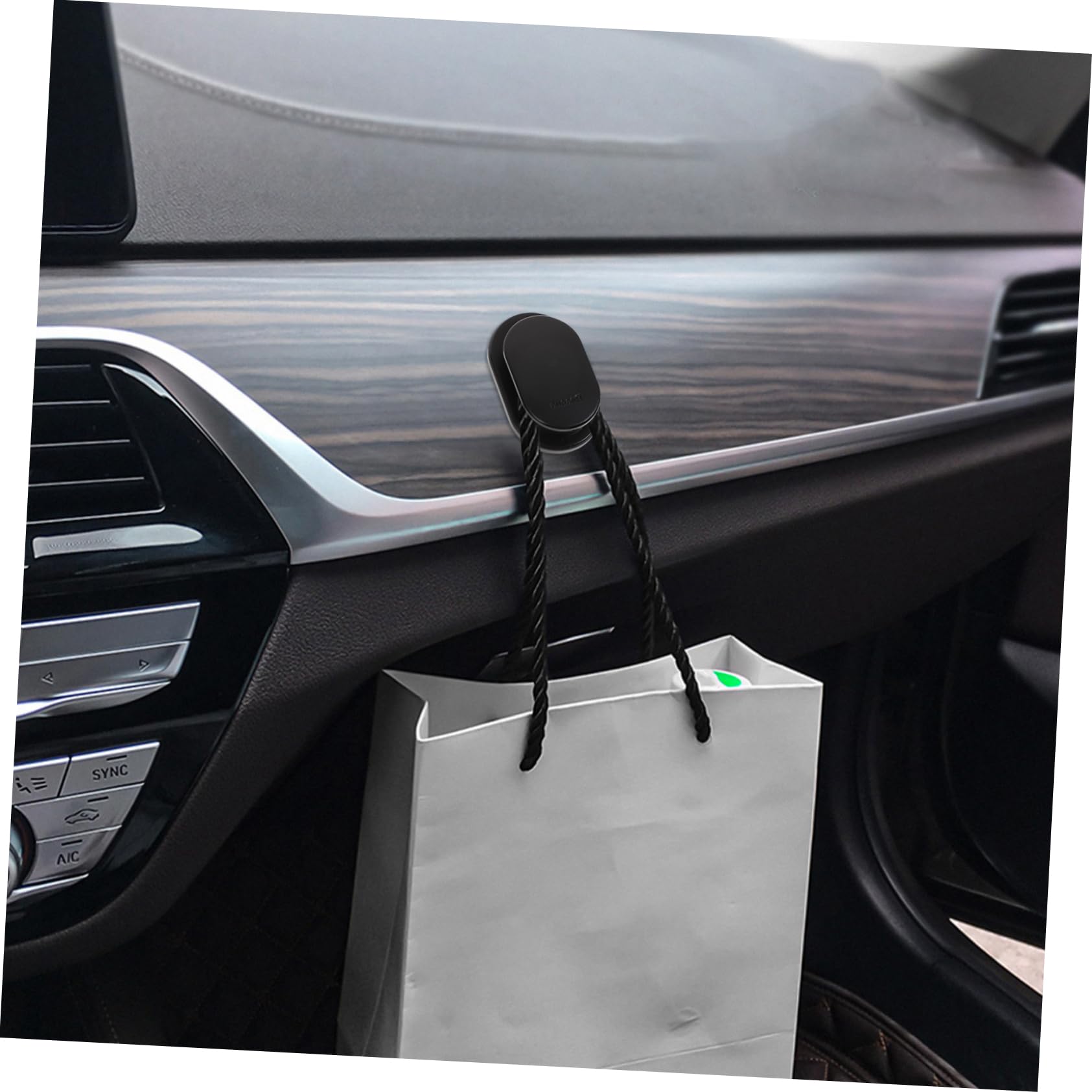 SEWOART 4pcs Car Hooks - Sticky Hangers for Car & Home - ABS Towel Hooks for Organizing