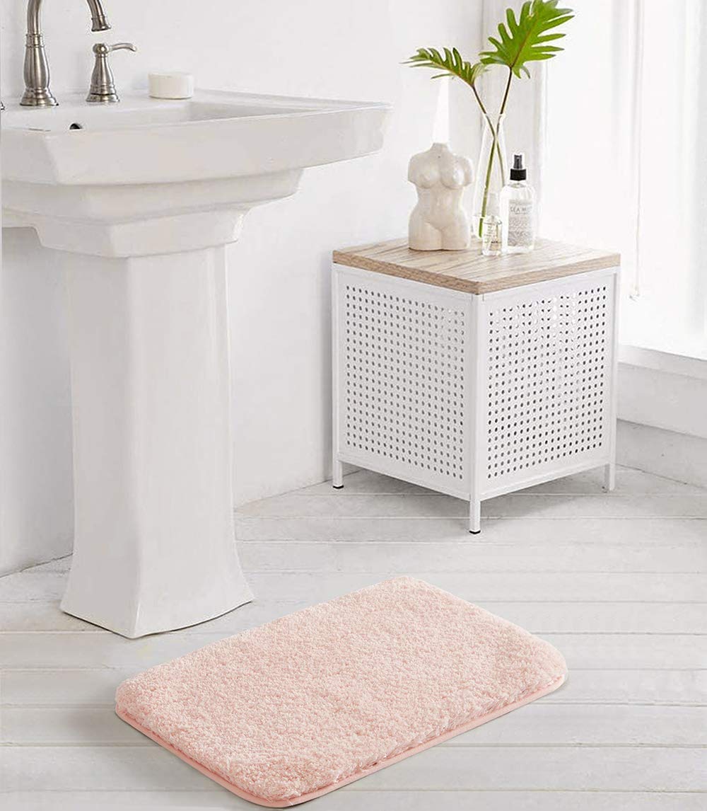 Suchtale Non-Slip Bath Mat - Ultra Soft Microfiber Shaggy Bathroom Rug (16