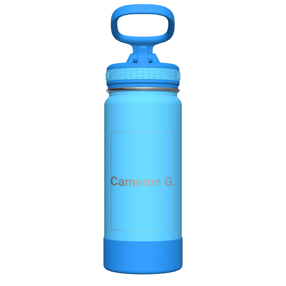 Customized Active Kids Water Bottle with Straw Lid - Leakproof & BPA-Free for School, Sports & Outdoor Adventures