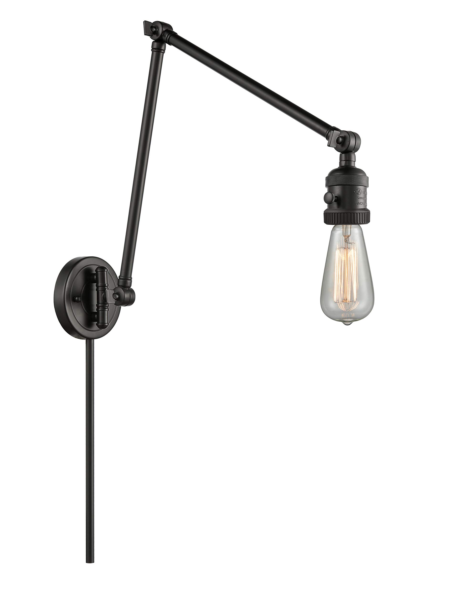 Franklin Restoration Collection 238-BK-LED Adjustable LED Swing Arm Lamp - Modern Desk Light for Home Office, Reading & Study