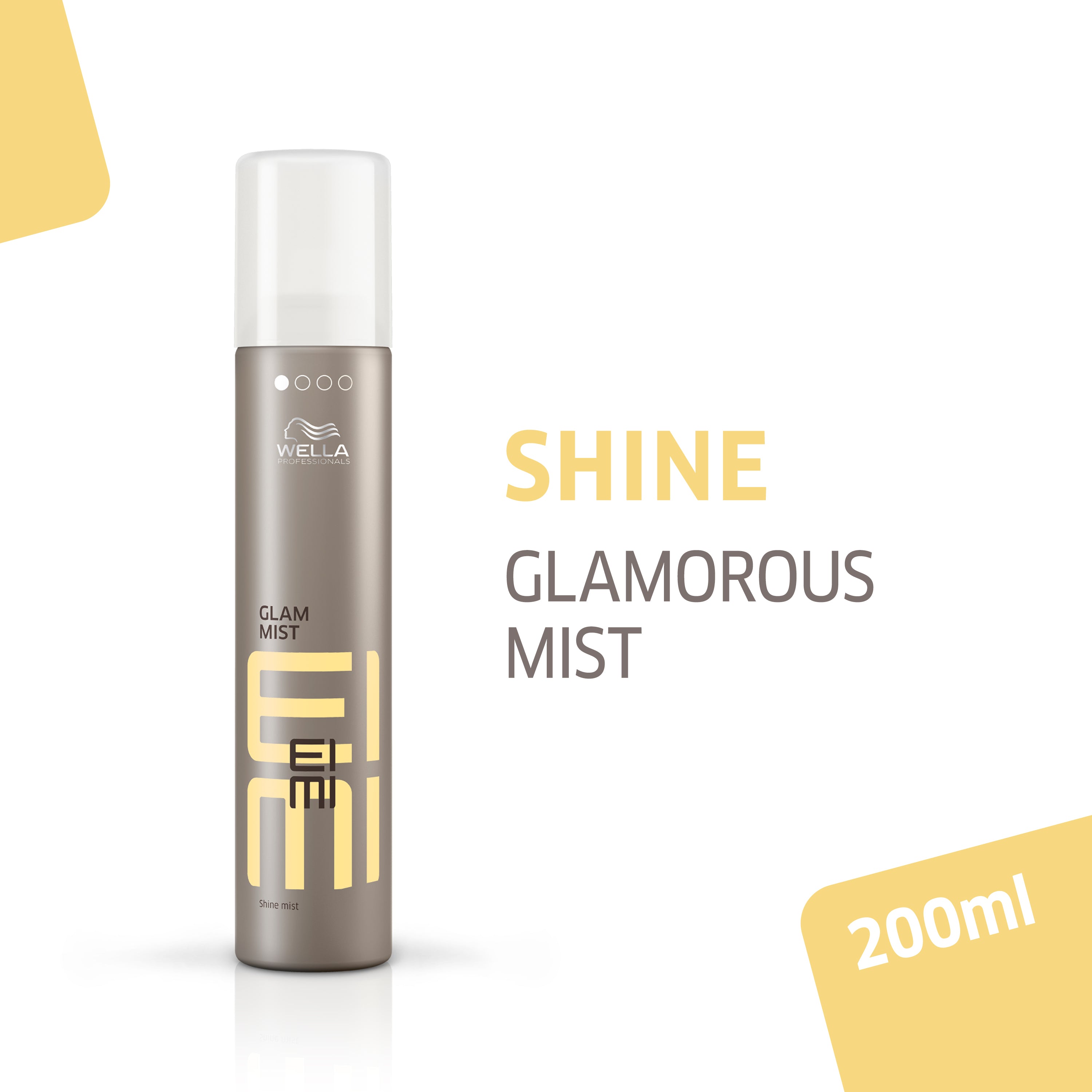 Wella EIMI Glam Mist Hair Shine Spray - Lightweight Finishing Spray for Frizz Control & Shine - Perfect for Styling, Smoothing & Adding Gloss to All Hair Types - Salon-Quality Hair Care for Daily Use & Special Occasions