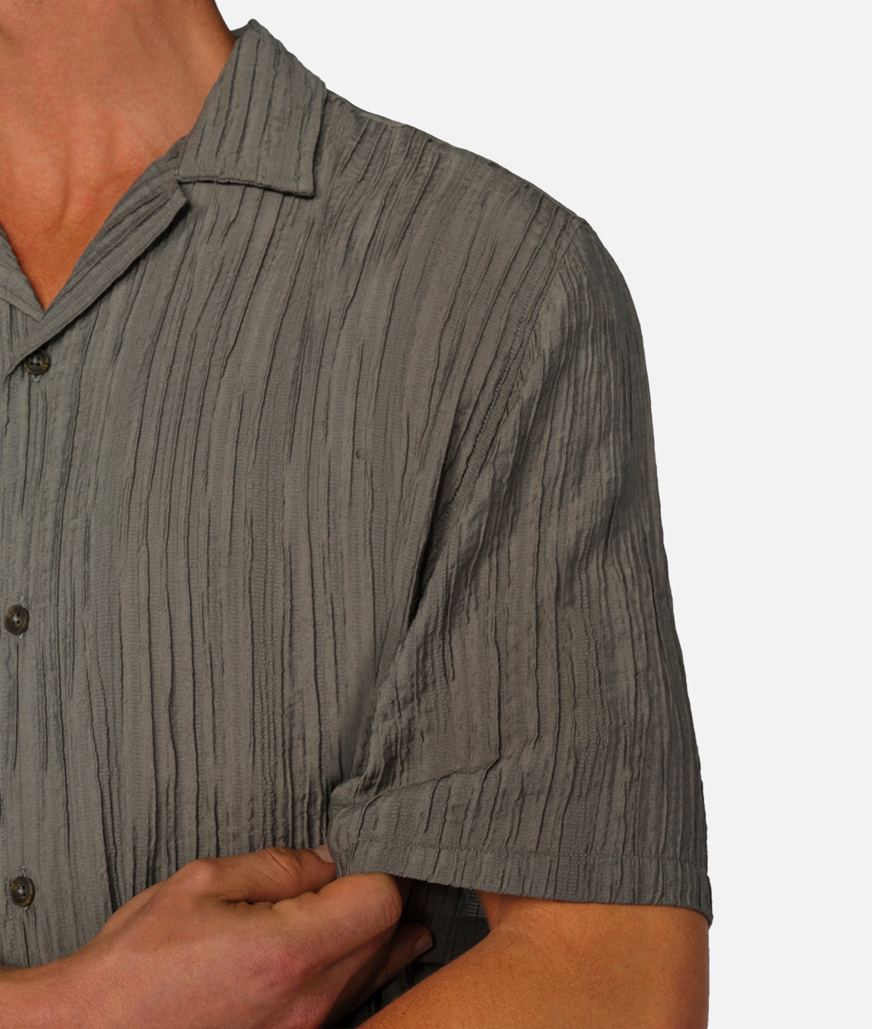 Magliana Short Sleeve Shirt in Moss Green - Stylish Casual Wear for Men | Perfect for Outdoor Activities & Summer Outfits