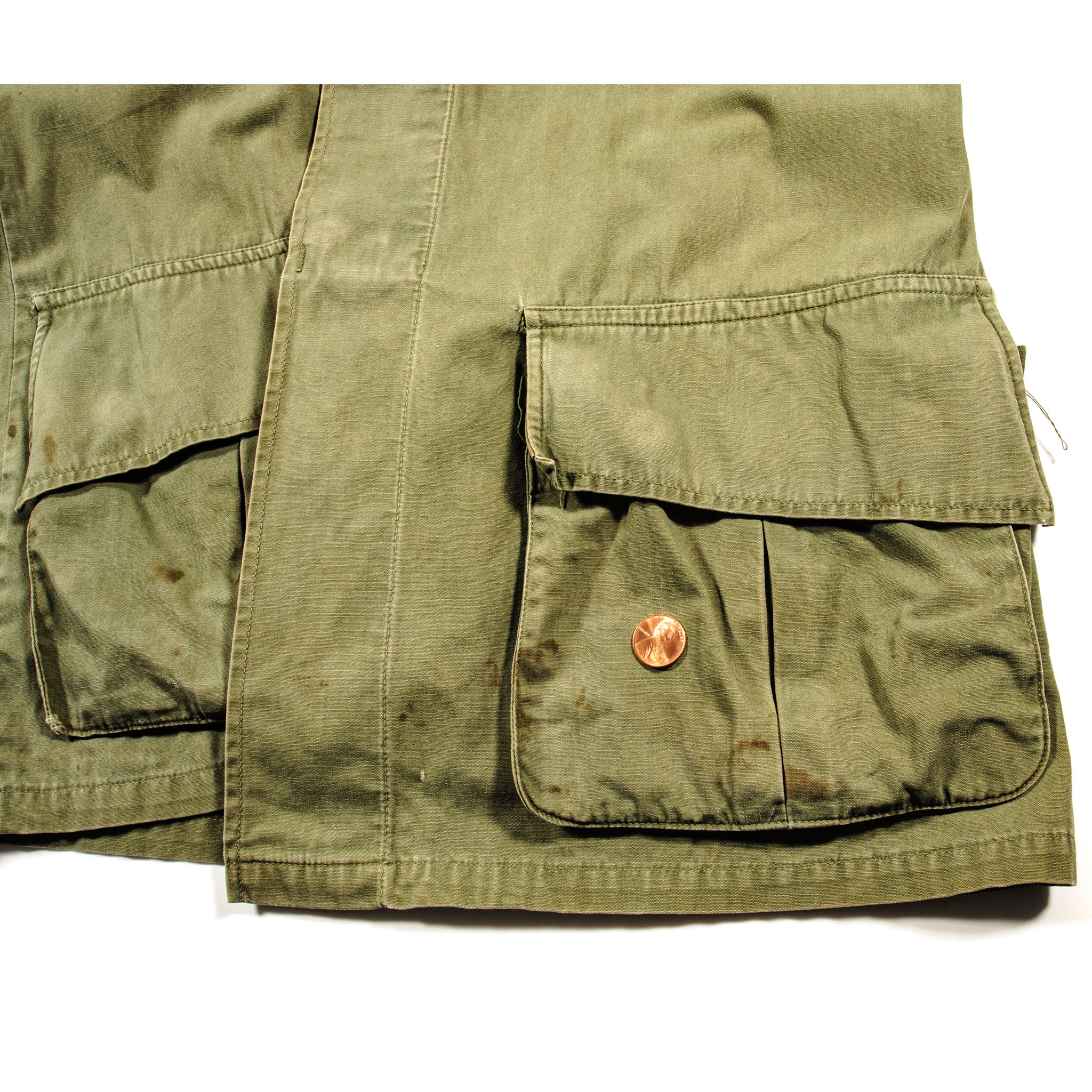 Vintage US Army 5th Pattern Tropical Combat Jacket - Ripstop Fabric - Vietnam War Era (1967) - 25th Infantry Division Sergeant - Military Collectible & Outdoor Adventure Gear