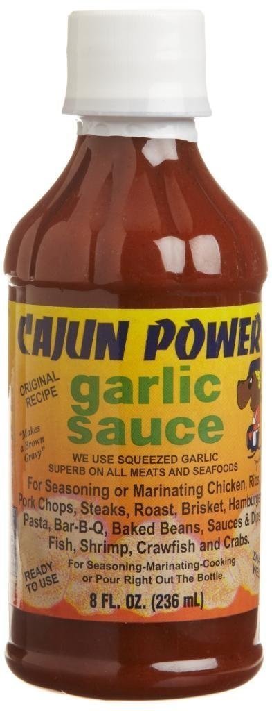 Cajun Power Garlic Sauce - 2 Sets (12 Pack, 8-Ounce Each) - Perfect for Seafood, Pasta & Grilling - Authentic Louisiana Flavor