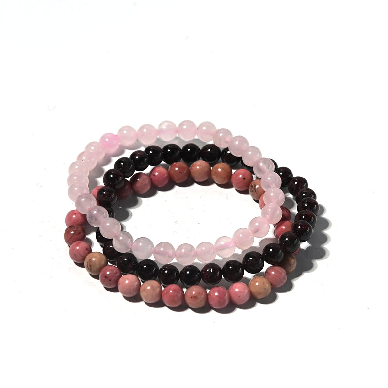 Love Bracelet Trio Set - Romantic Couple Matching Bracelets for Women & Men - Sterling Silver Heart Charm Friendship Bracelets - Perfect for Anniversaries, Valentine's Day & Gifts