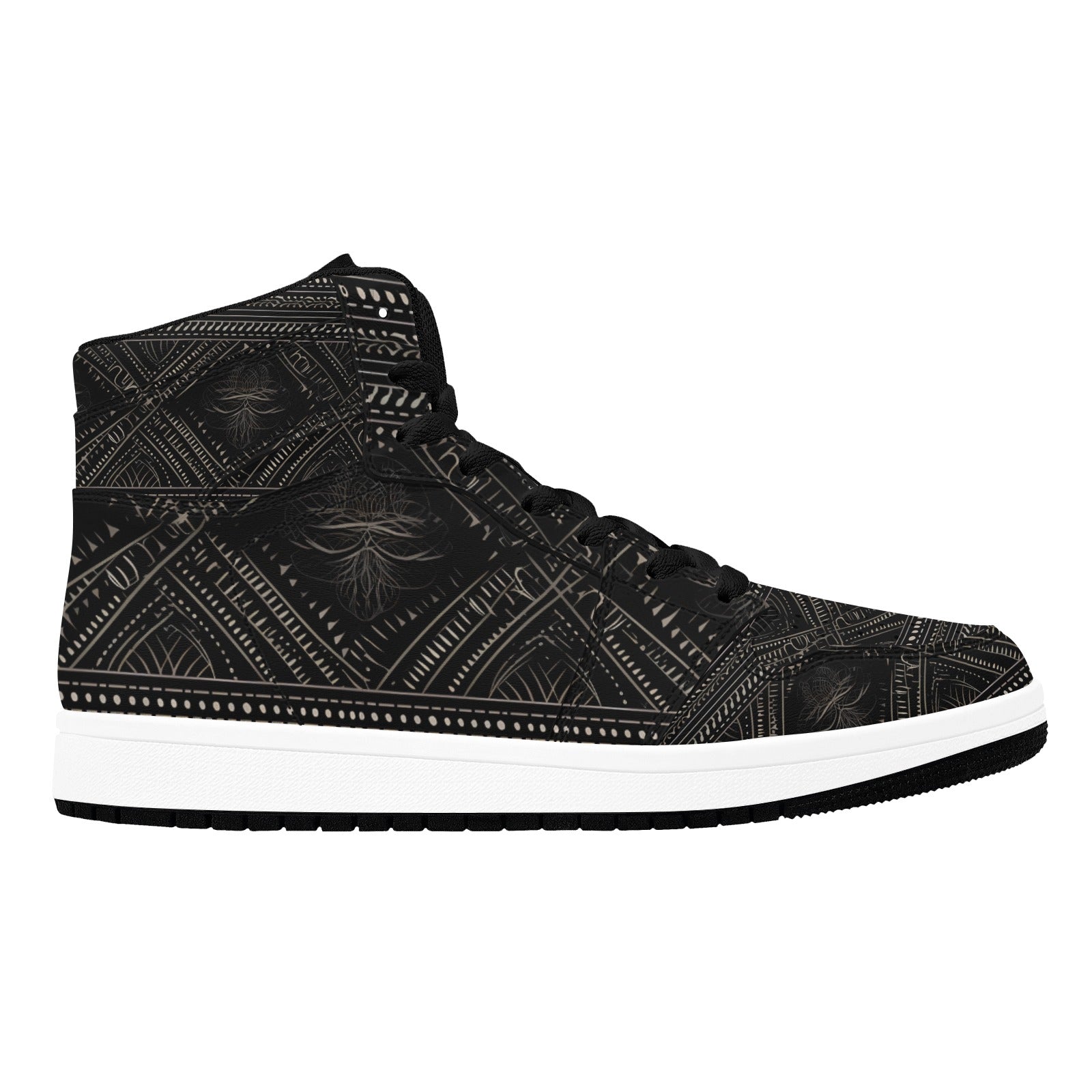 Gothic Style Men's High Top Sneakers - Punk Fashion Streetwear Shoes for Alternative Style & Urban Outfits | Perfect for Concerts, Nightlife & Gothic Events
