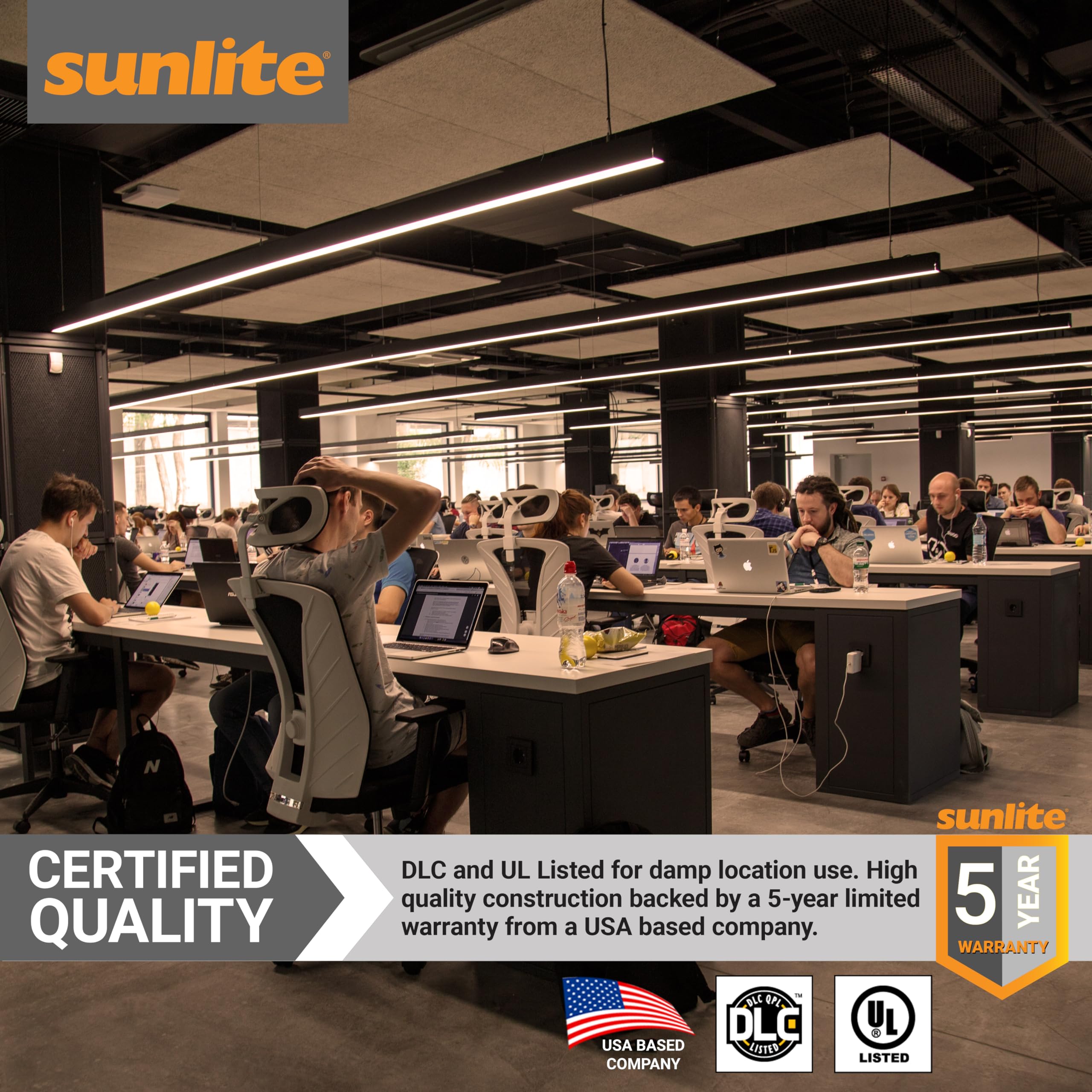Sunlite 87925 LED T8 Tube Light - 4ft, 14W (32W Equivalent), 2200 Lumens, 3000K Warm White, Medium G13 Bi-Pin Base, Plug & Play (Type A), Electronic Ballast Compatible, 25 Pack - Perfect for Office, Warehouse, and Retail Lighting
