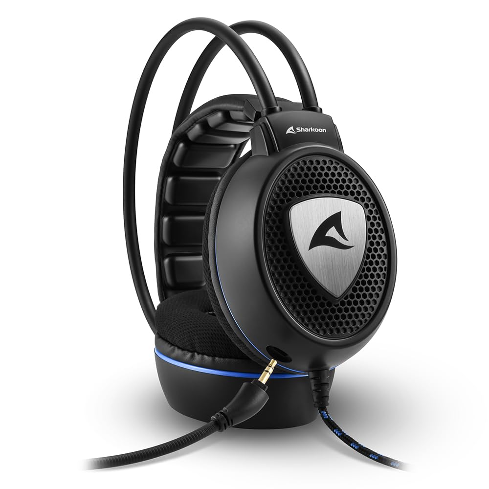 Sharkoon Skiller SGH10 Stereo Gaming Headset with Microphone - Noise Cancelling Over-Ear Headphones for PC, PS4, Xbox - Perfect for Gaming, Streaming & Online Classes
