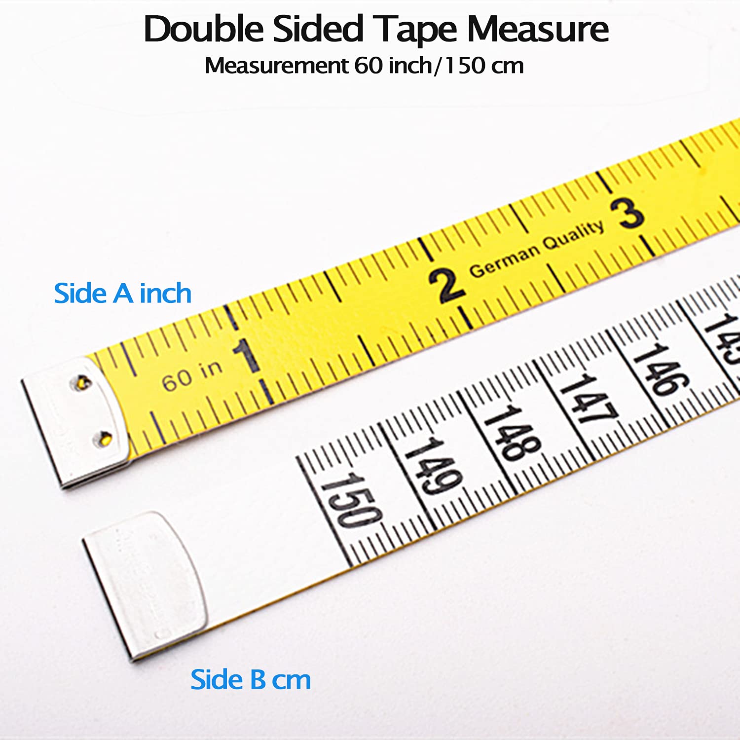 Soft Tape Measure for Body & Sewing - 60 Inch/150 cm Double-Scale Measuring Tape with Dual Colors | Perfect for Tailoring, Fitness Tracking & DIY Crafts